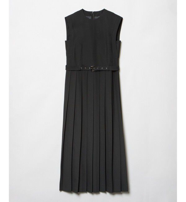 allureville「【allureville&times;otona MUSE】TRトロサイドスリットプリーツワンピース」|ワンピース|