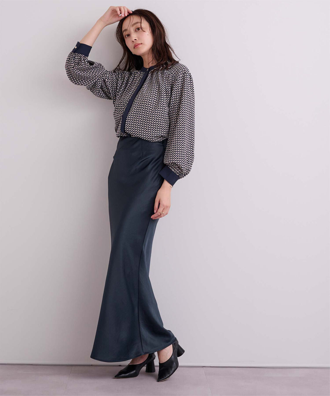 ur's「サテンマーメイドマキシスカート」|スカート|