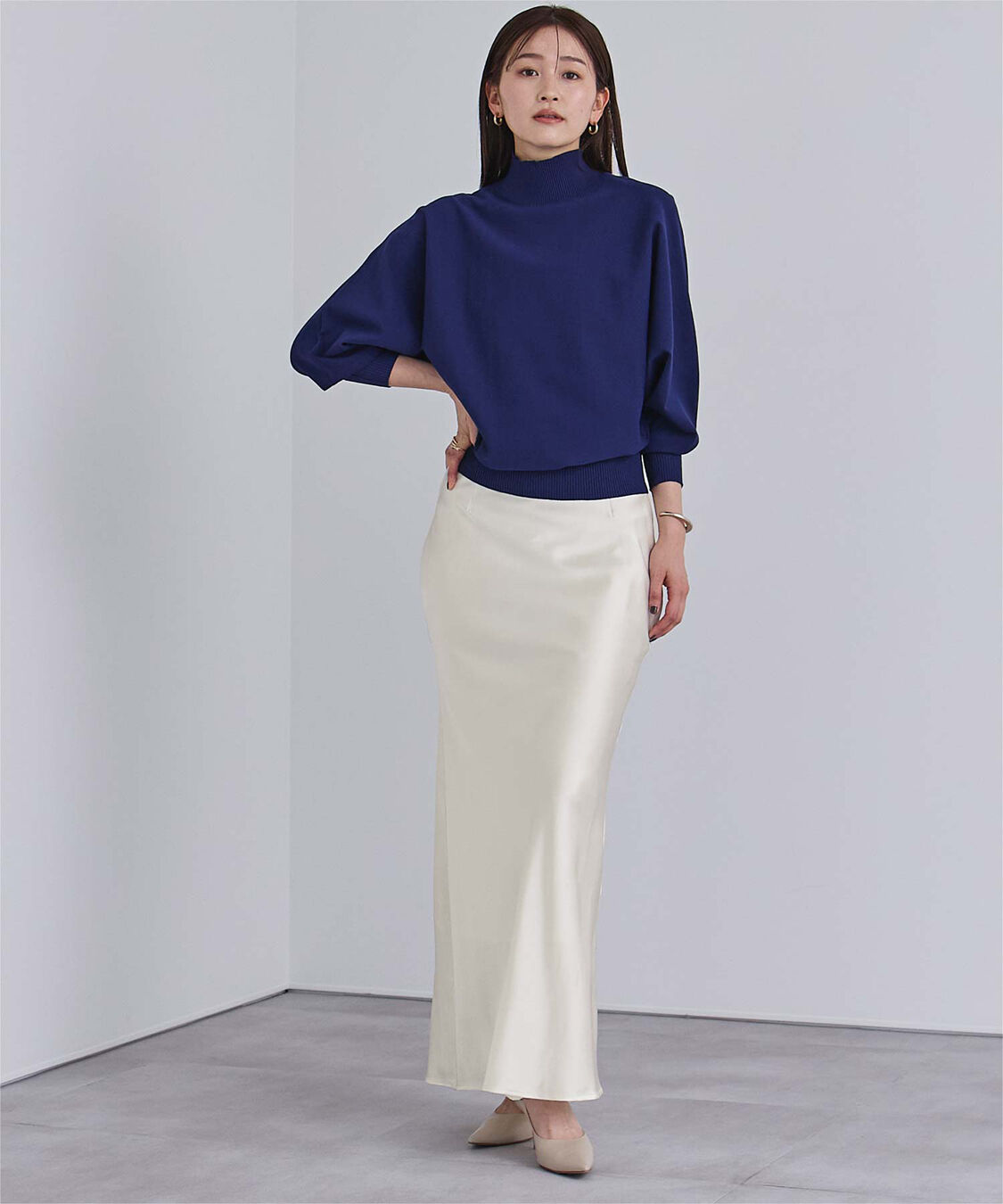 ur's「サテンマーメイドマキシスカート」|スカート|