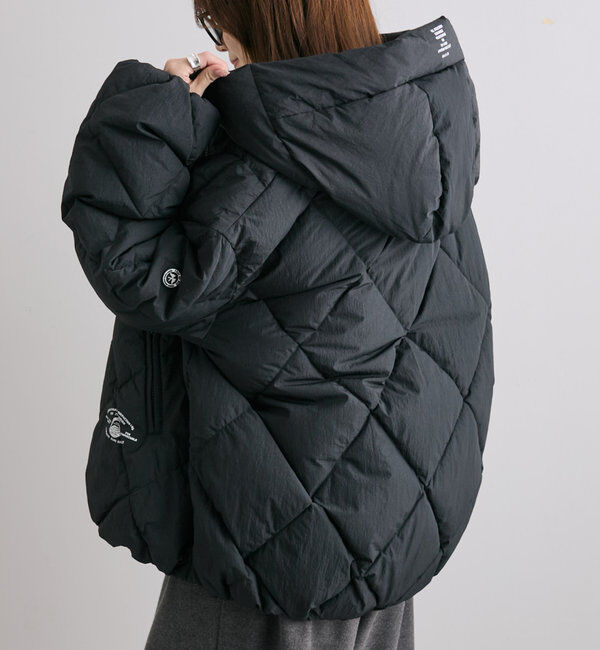  「リサイクルダウンジップアップフードジャケット」|テーラードジャケット|