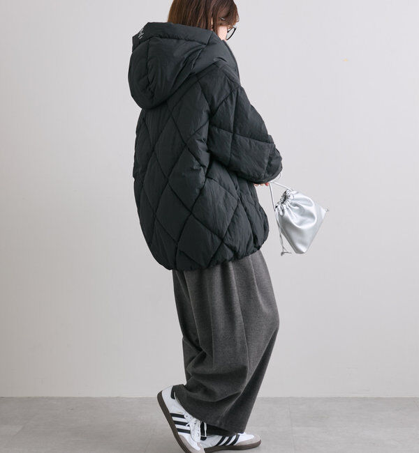  「リサイクルダウンジップアップフードジャケット」|テーラードジャケット|