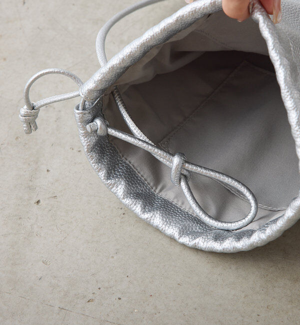  「フェイクレザー巾着バッグ」|ショルダー・メッセンジャー|