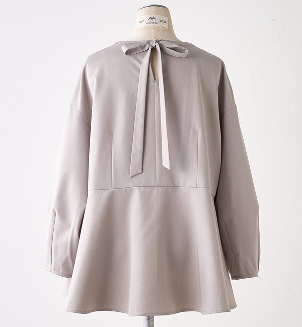  「【Du noir】バックリボンペプラムブラウス+スラックスパンツセット」|その他|