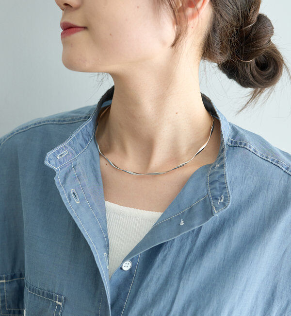  「ツイストメタルチョーカー」|ネックレス|