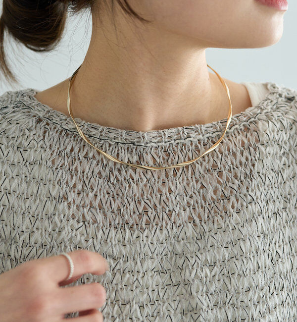  「ツイストメタルチョーカー」|ネックレス|