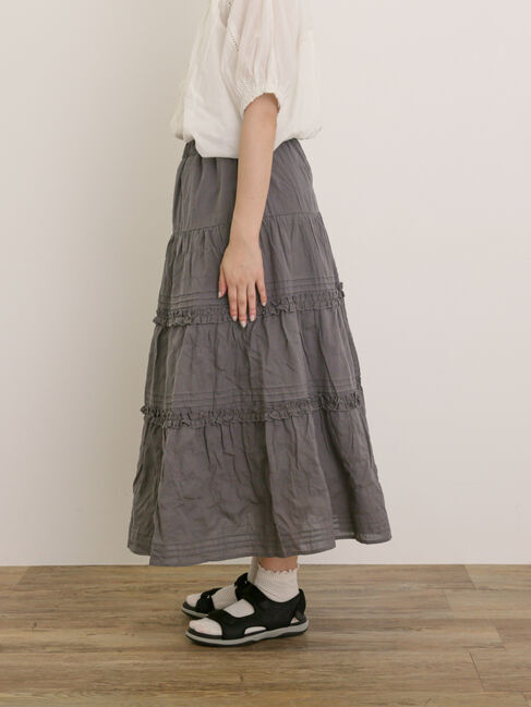 Samansa Mos2「フリルティアードスカート」|スカート|