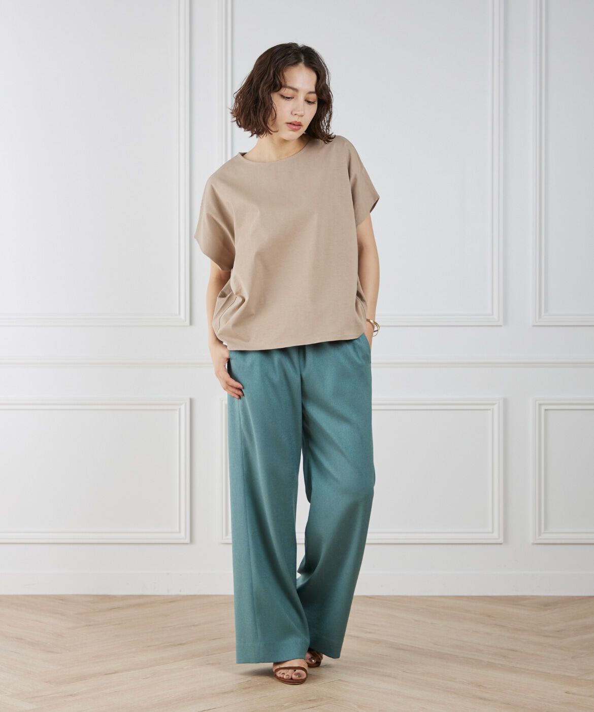 7-IDconcept.「《大きいサイズ》サイドタックドルマンプルオーバー」|Tシャツ・カットソー|