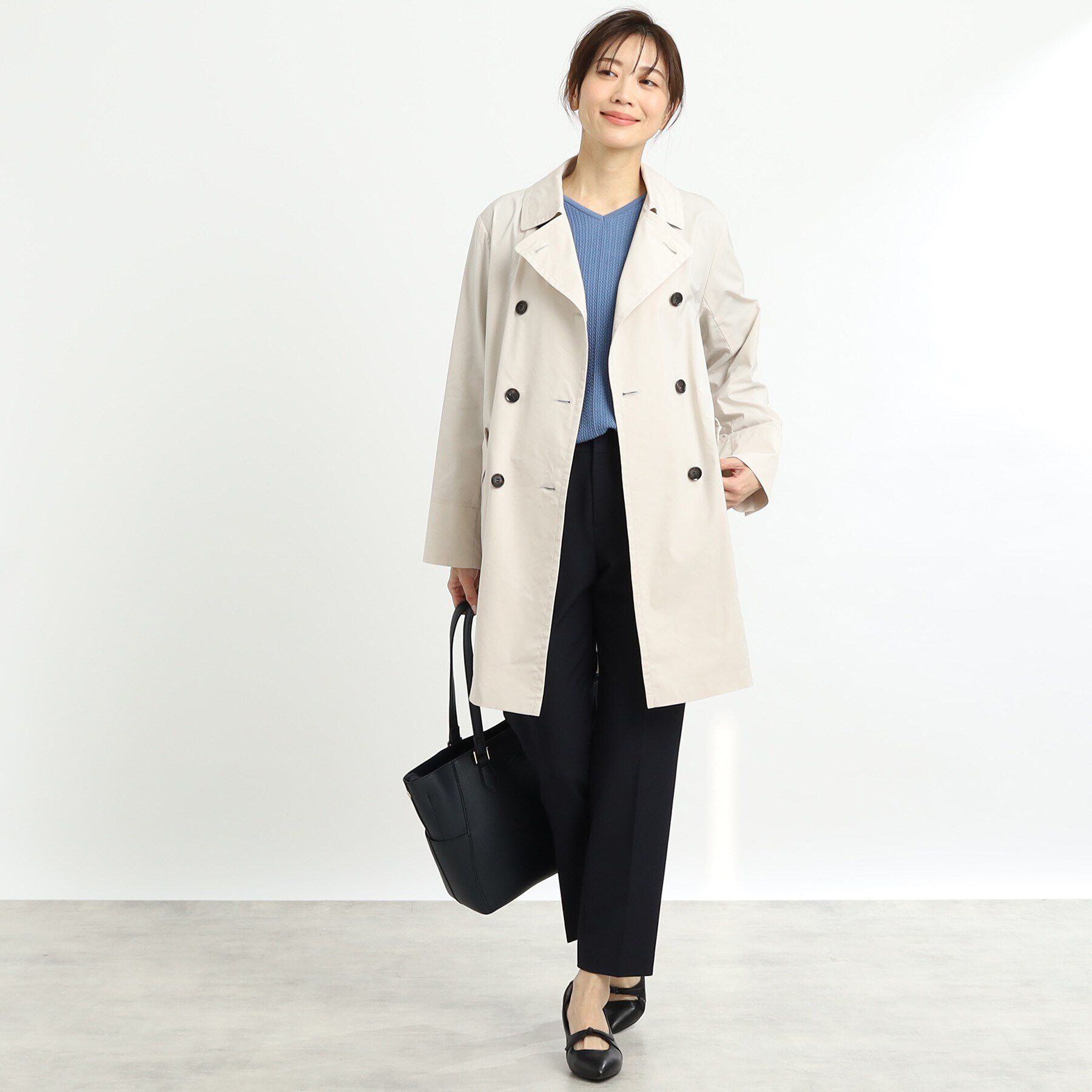 Reflect「【手洗い可／軽い着心地】ストレッチPコート」|ピーコート|