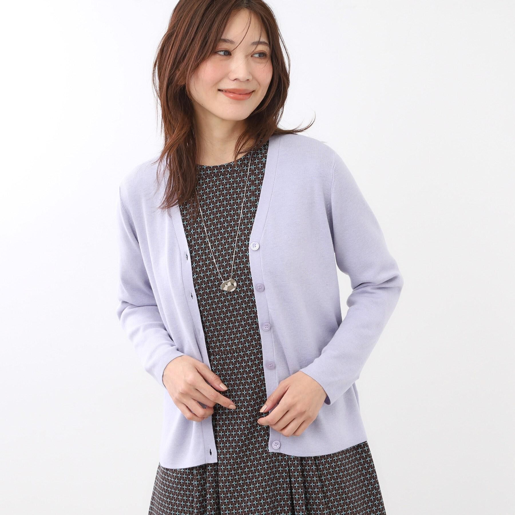 Reflect「【選べる5色／アンサンブル可】Vネックカーディガン」|カーディガン|