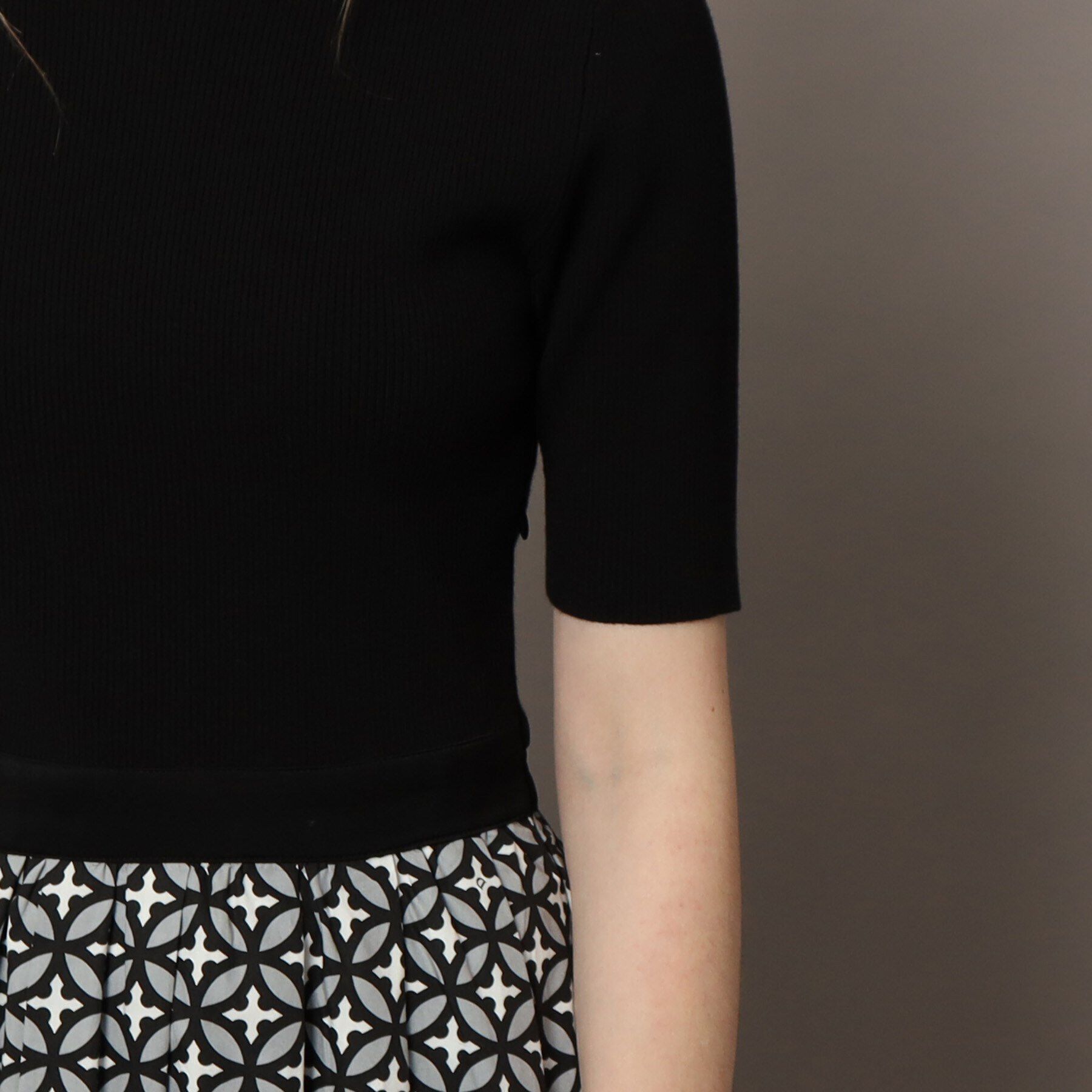 DRESSTERIOR「【洗える/着映え/大人気柄】オーバーラップサークルコンビワンピース」|ワンピース|