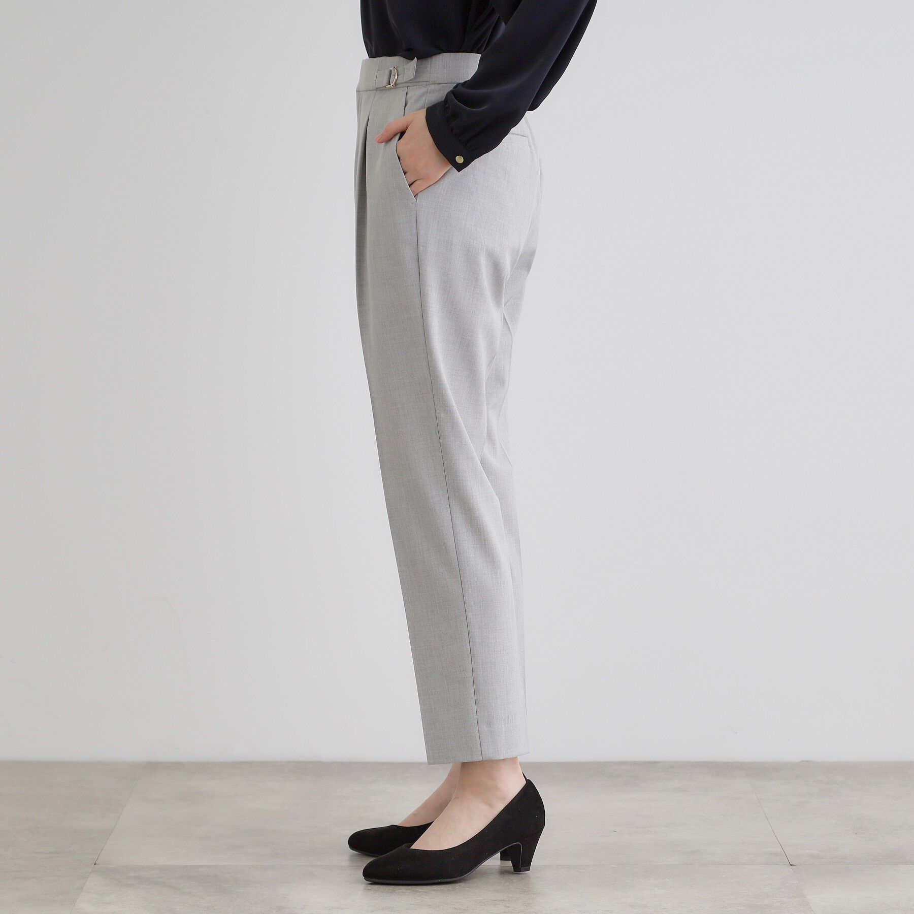 grove「【洗濯機で洗える】2WAYストレッチテーパードパンツ」|その他|