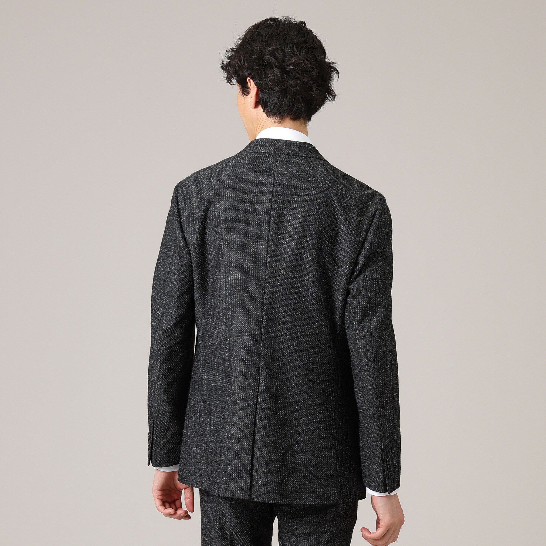 TAKEO KIKUCHI「【限定展開】先染めメランジ シングルジャケット（セットアップ対応）」|テーラードジャケット|