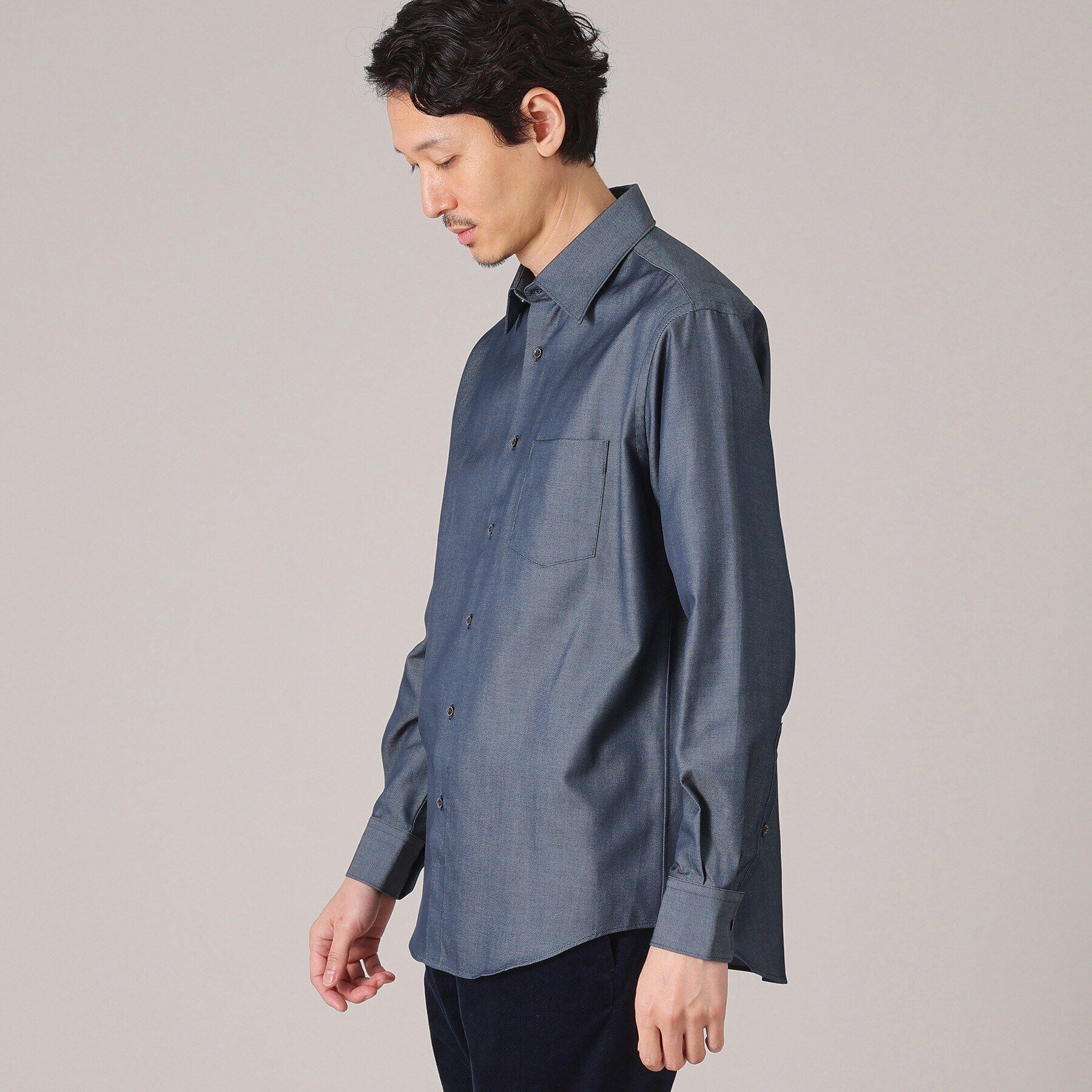 TAKEO KIKUCHI「ユーティリティー デニムルック シャツ」|シャツ・ブラウス|