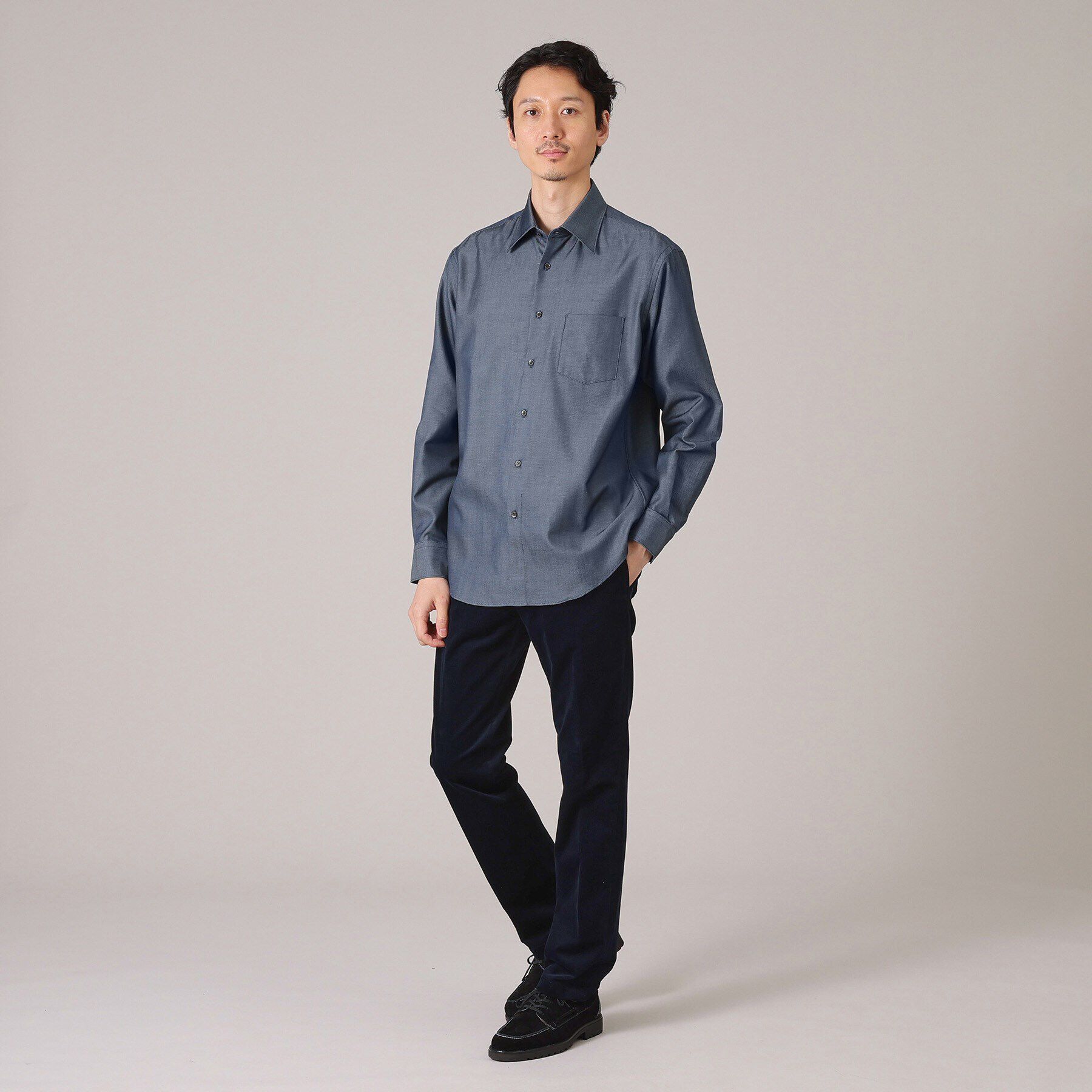 TAKEO KIKUCHI「ユーティリティー デニムルック シャツ」|シャツ・ブラウス|