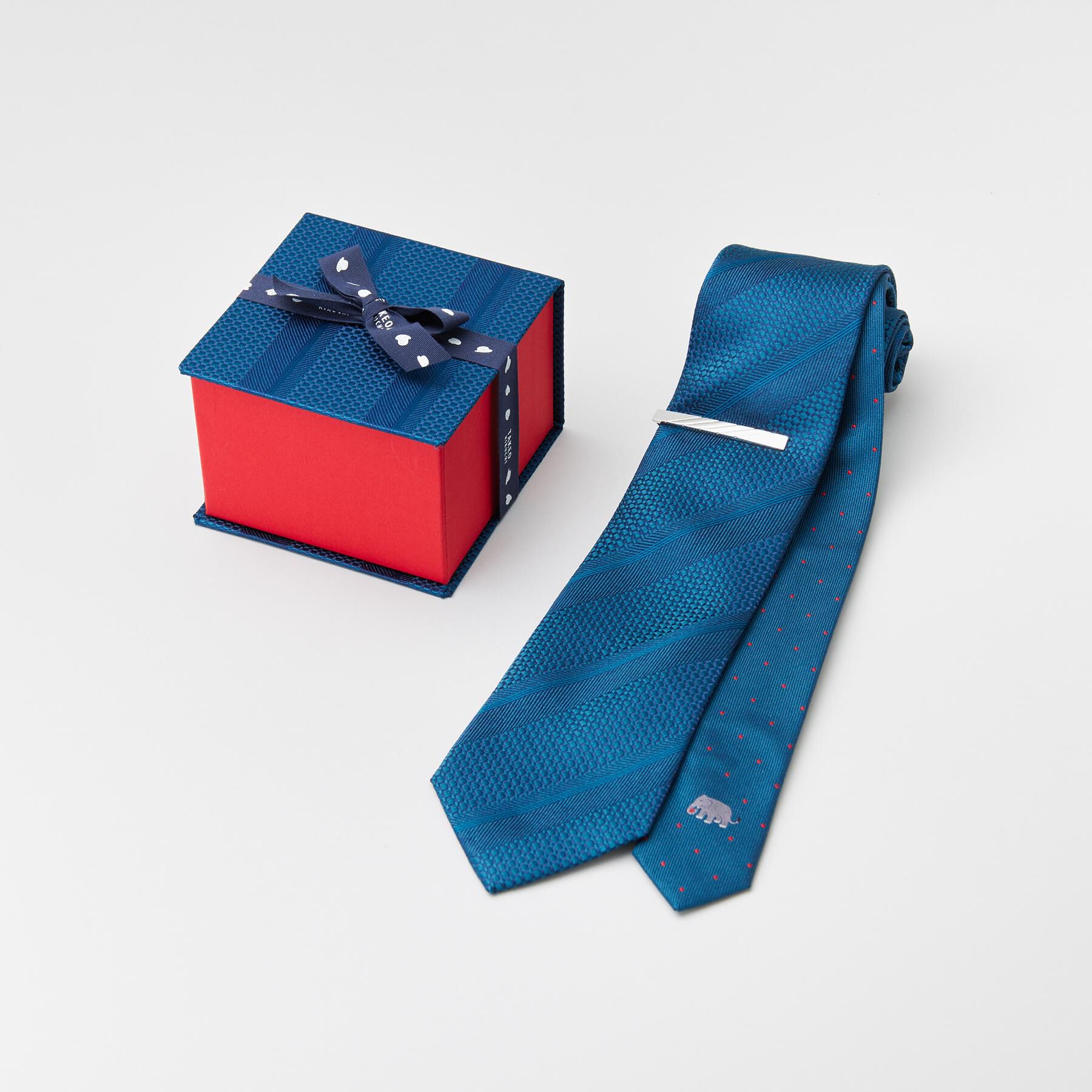 TAKEO KIKUCHI「【BOXセット】animal ネクタイ＆タイバー」|ネクタイ・蝶ネクタイ|グリーン(322)