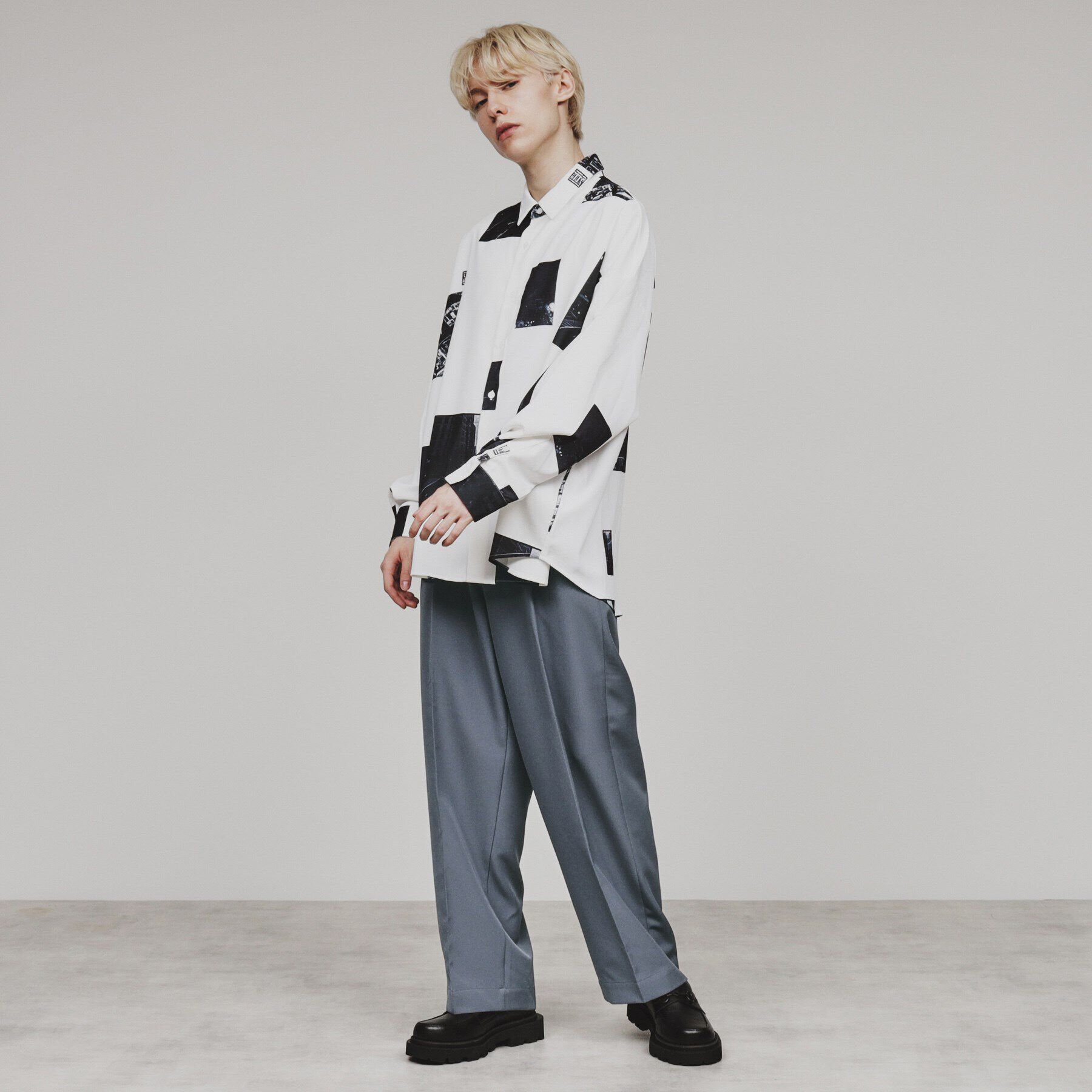 tk.TAKEO KIKUCHI「ダブルクロスルーズテーパードパンツ（セットアップ対応）」|その他|