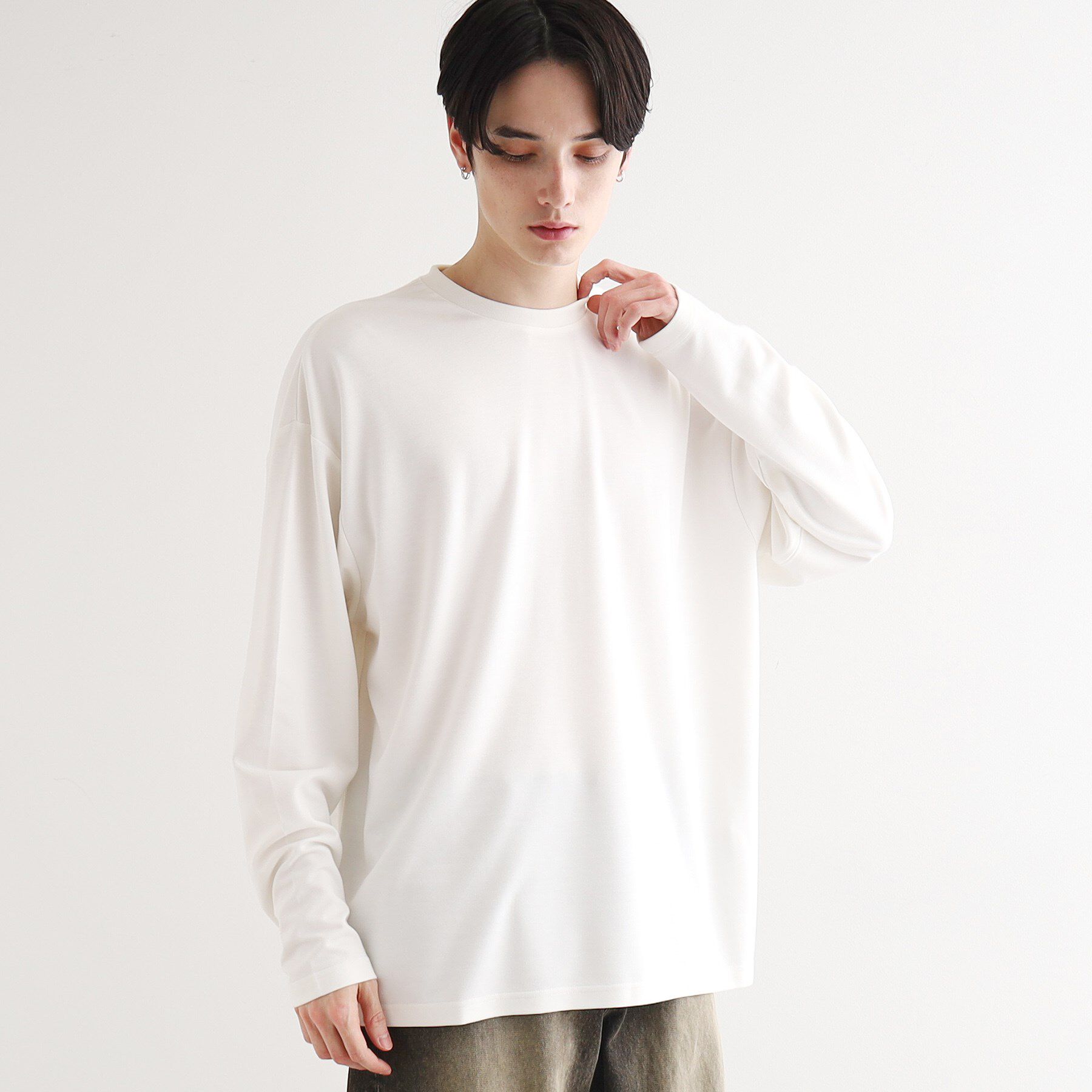 tk.TAKEO KIKUCHI「【UV／接触冷感】切替アソートTシャツ」|Tシャツ・カットソー|ホワイト(001)