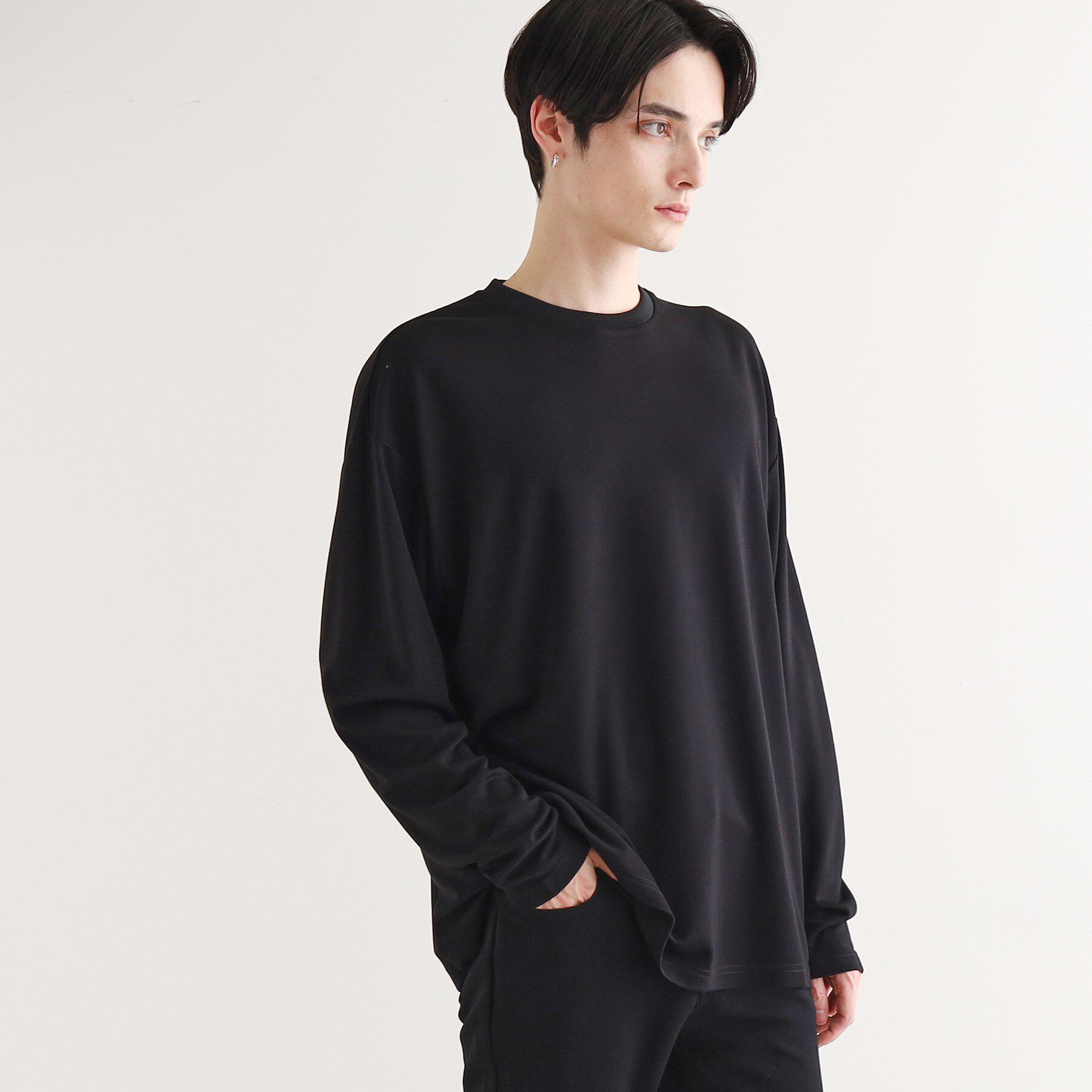 tk.TAKEO KIKUCHI「【UV／接触冷感】切替アソートTシャツ」|Tシャツ・カットソー|ブラック(019)