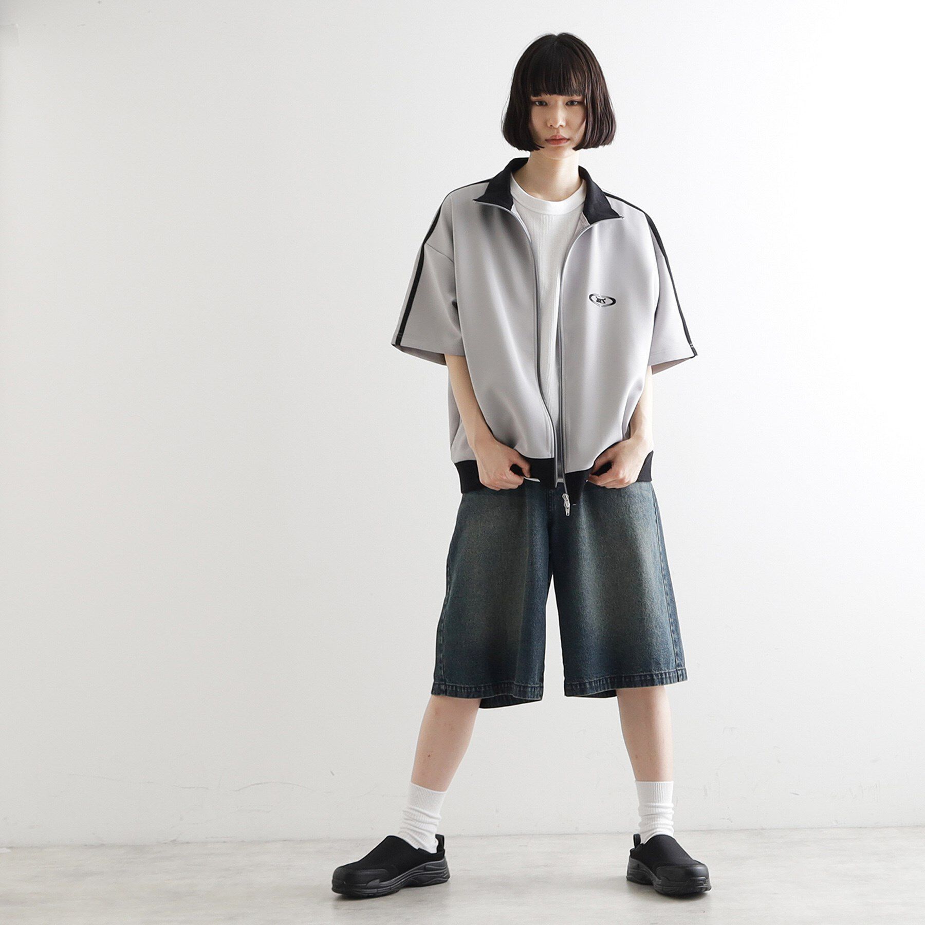 tk.TAKEO KIKUCHI「トラックジャージジャケット」|カーディガン|