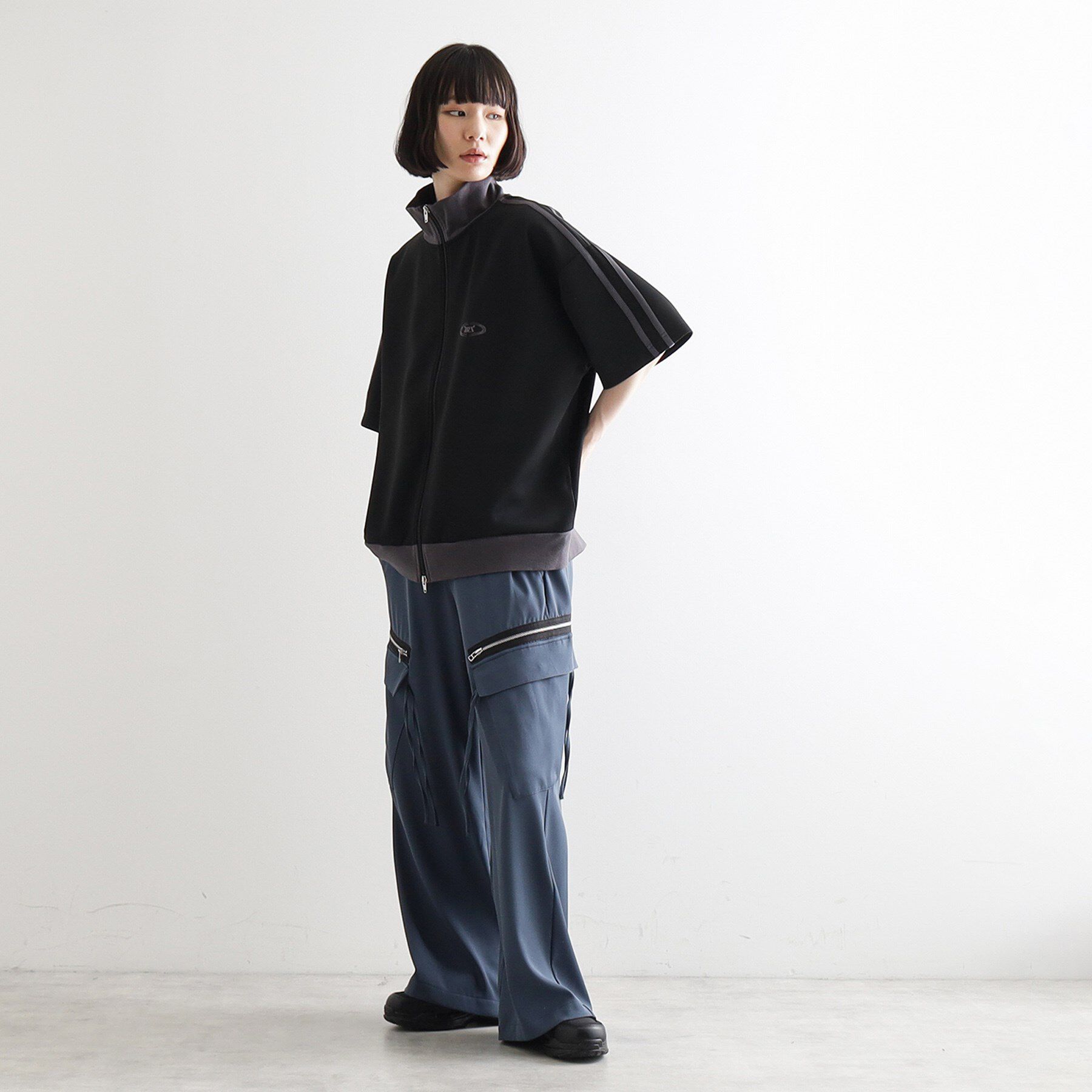 tk.TAKEO KIKUCHI「トラックジャージジャケット」|カーディガン|