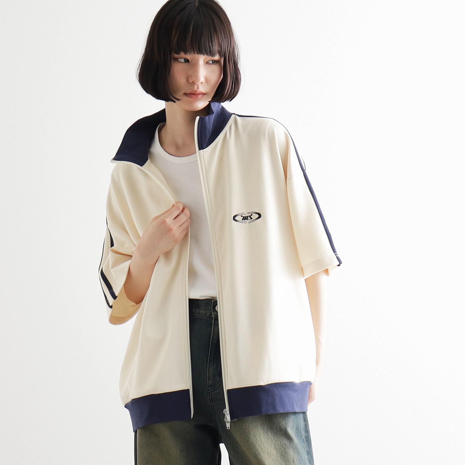 tk.TAKEO KIKUCHI「トラックジャージジャケット」|カーディガン|