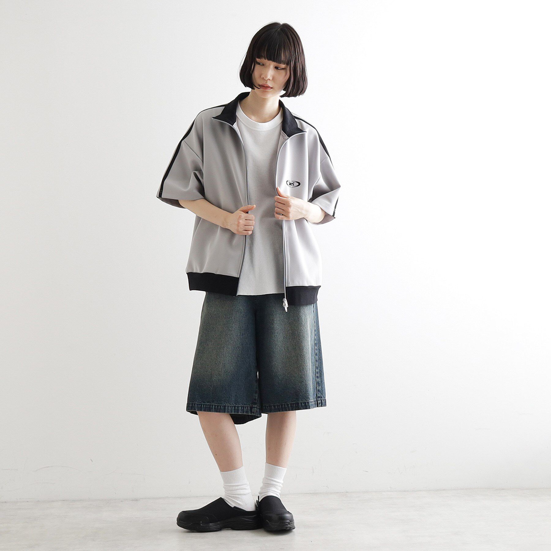 tk.TAKEO KIKUCHI「トラックジャージジャケット」|カーディガン|