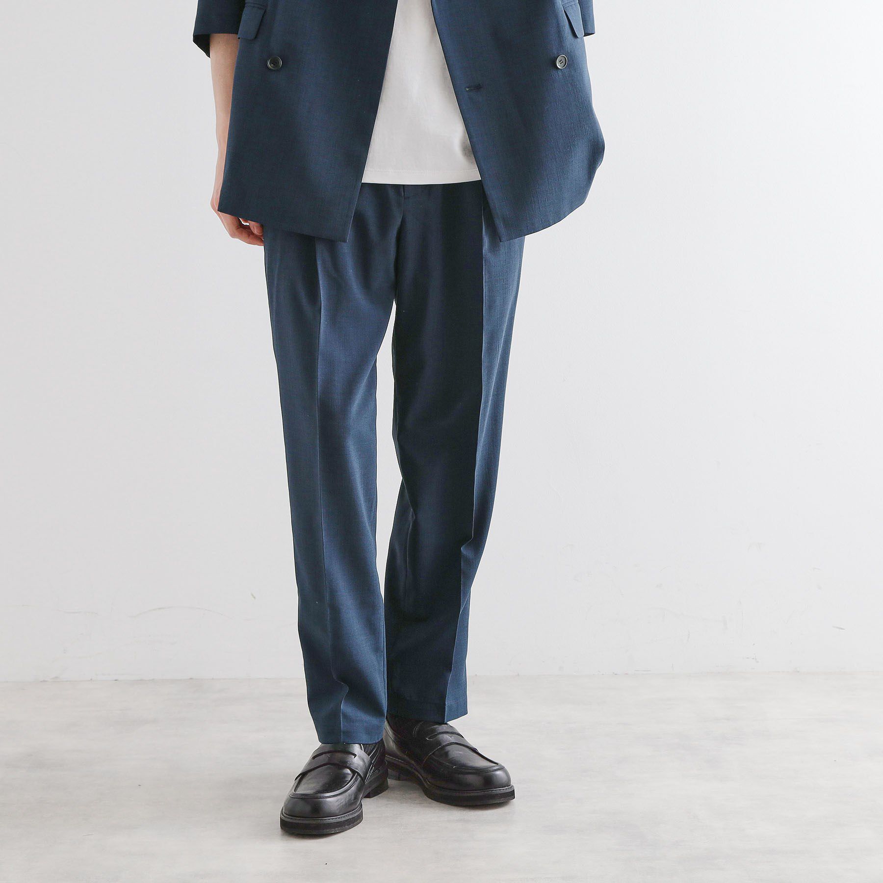 tk.TAKEO KIKUCHI「【セットアップ 2点セット】ダブルテーラード半袖ジャケット＋スラックス」|スーツ|