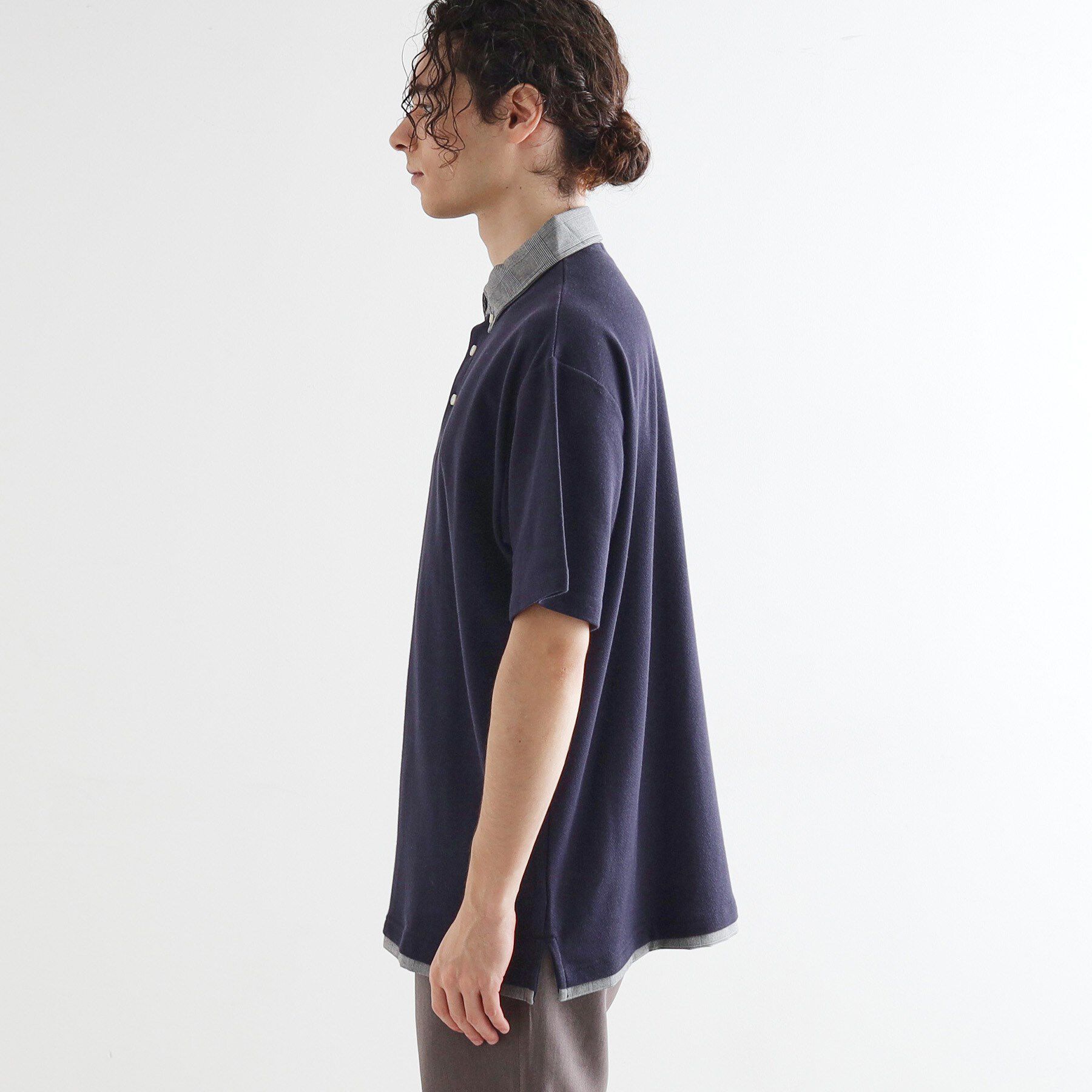 tk.TAKEO KIKUCHI「レイヤード鹿の子ポロシャツ」|ポロシャツ|