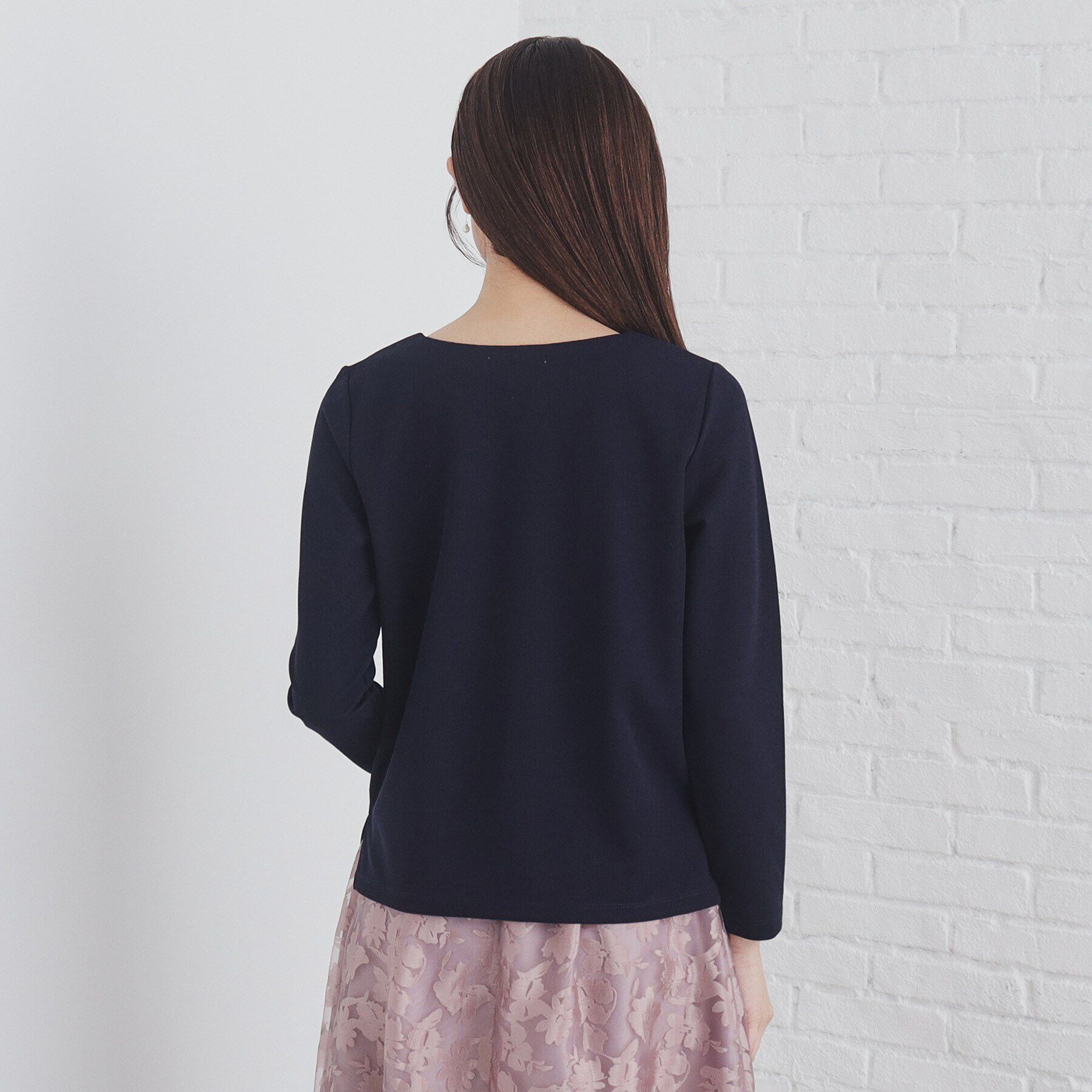 index「タックネックトップス【洗濯機洗い可】」|Tシャツ・カットソー|