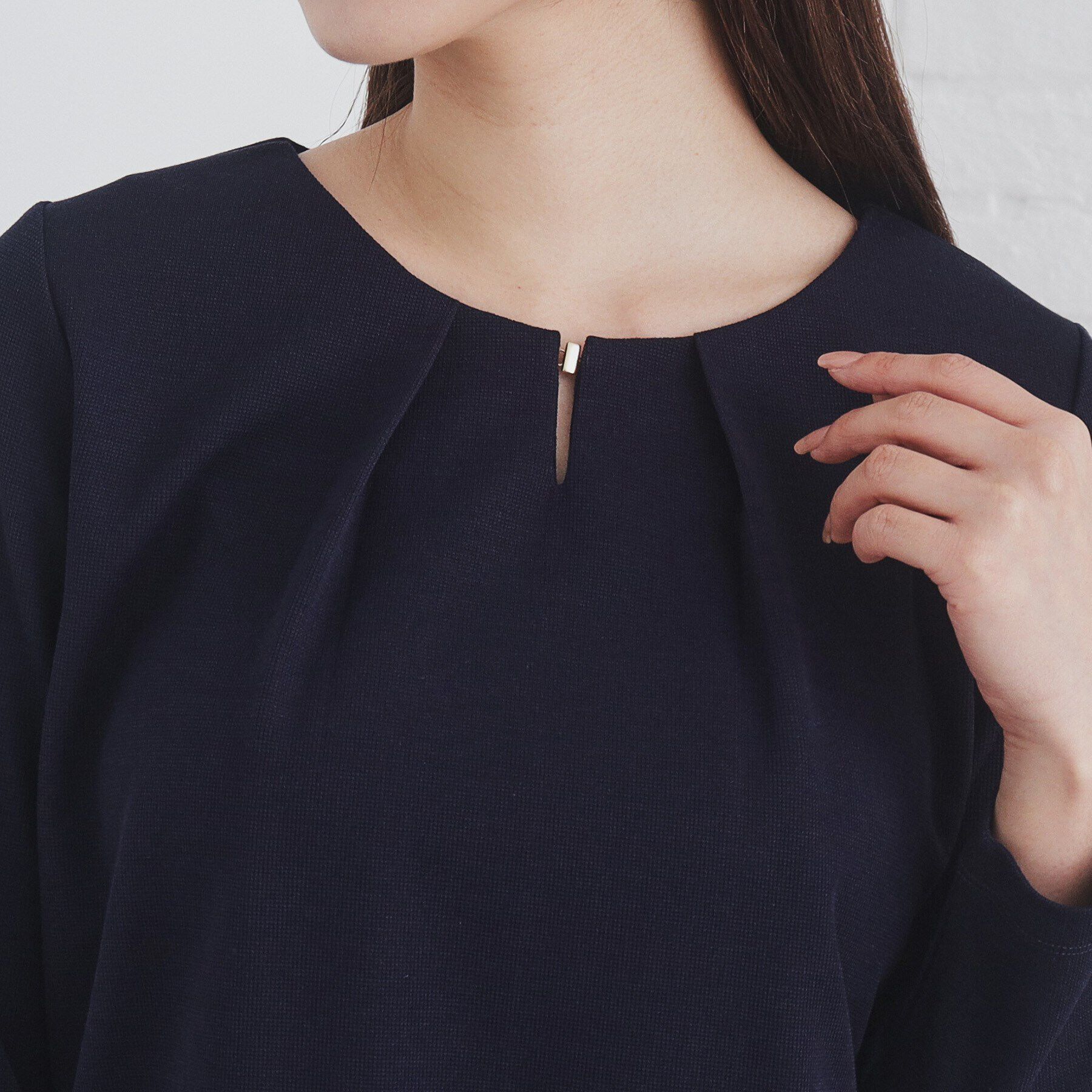 index「タックネックトップス【洗濯機洗い可】」|Tシャツ・カットソー|