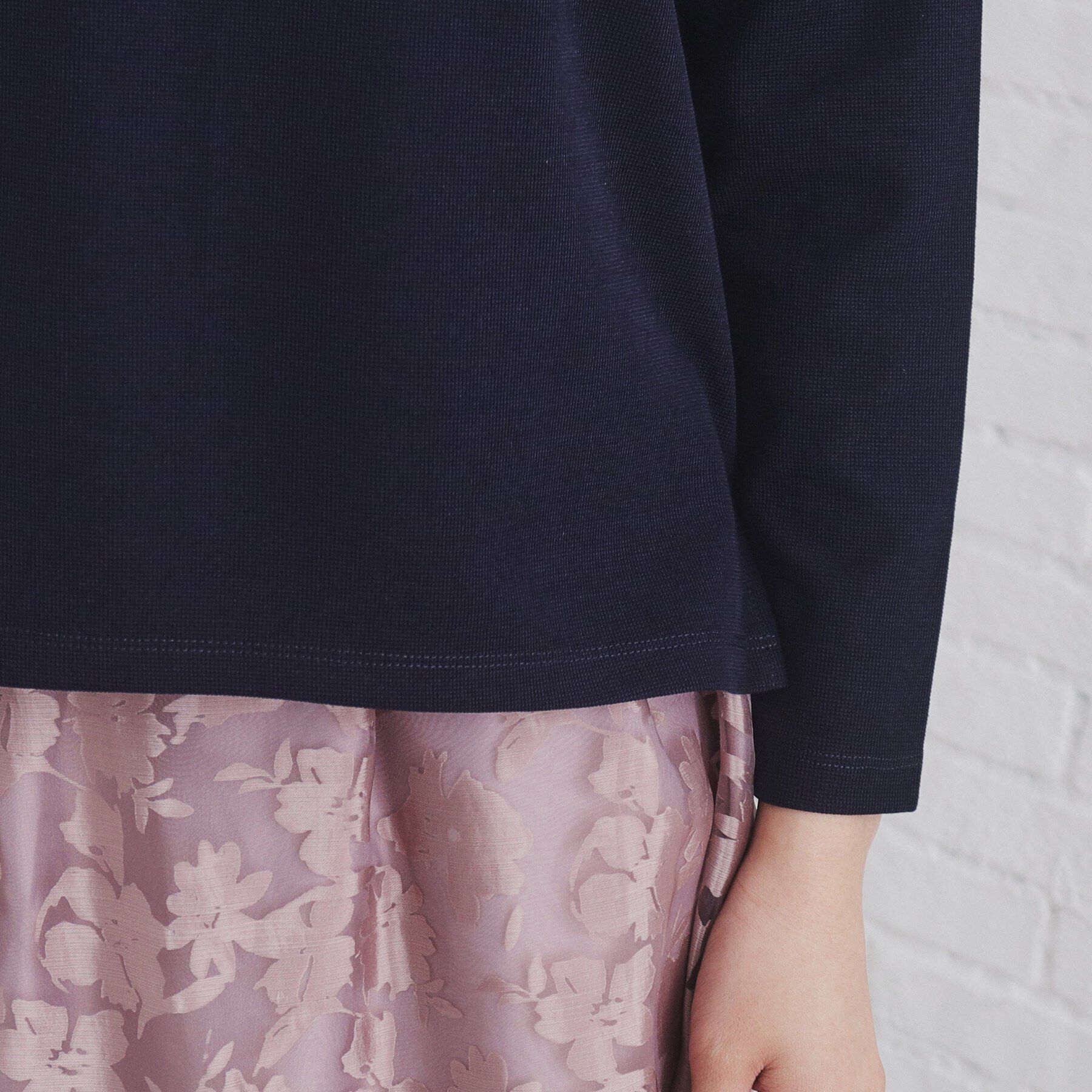 index「タックネックトップス【洗濯機洗い可】」|Tシャツ・カットソー|