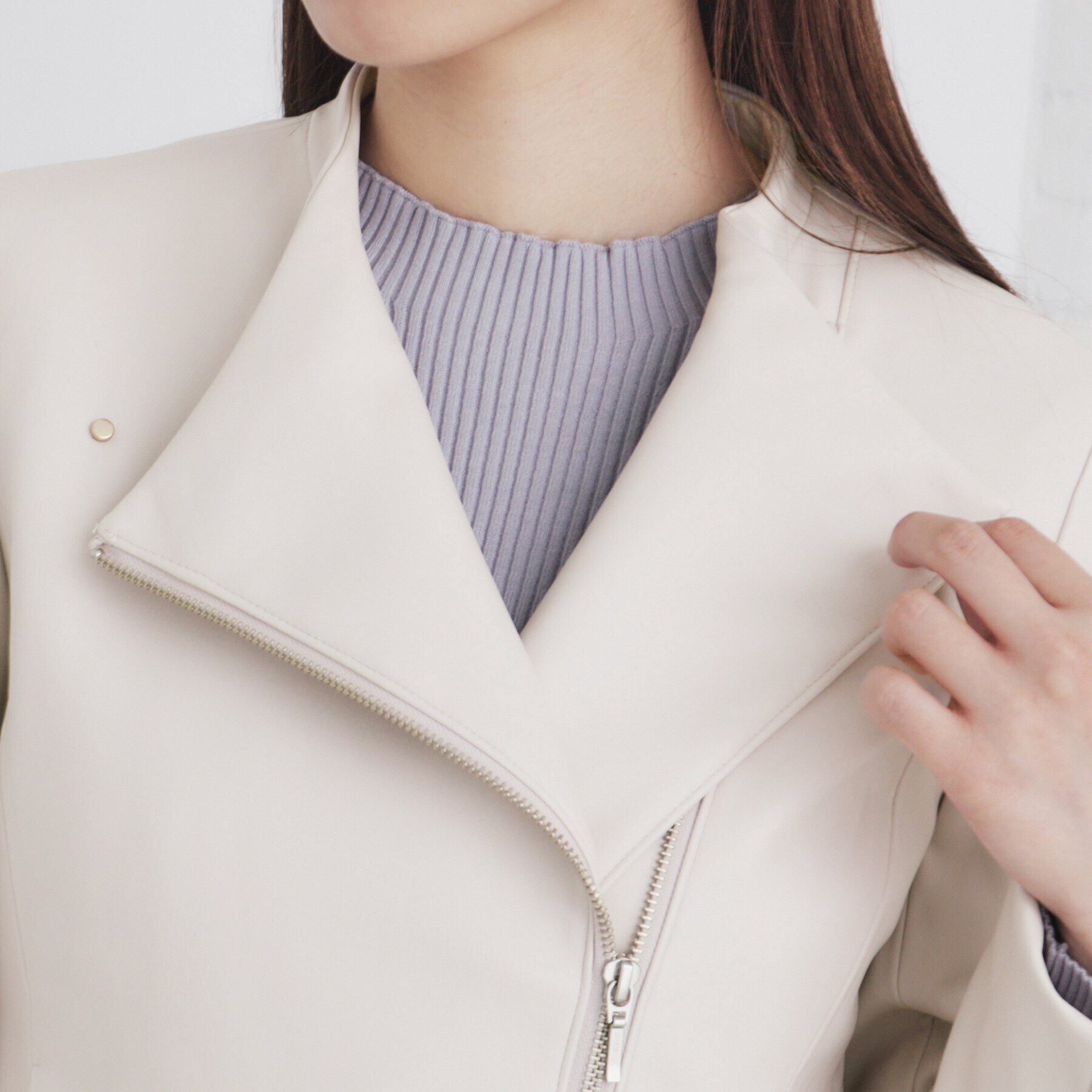 index「ストレッチライダースジャケット【洗える】」|ライダースジャケット|