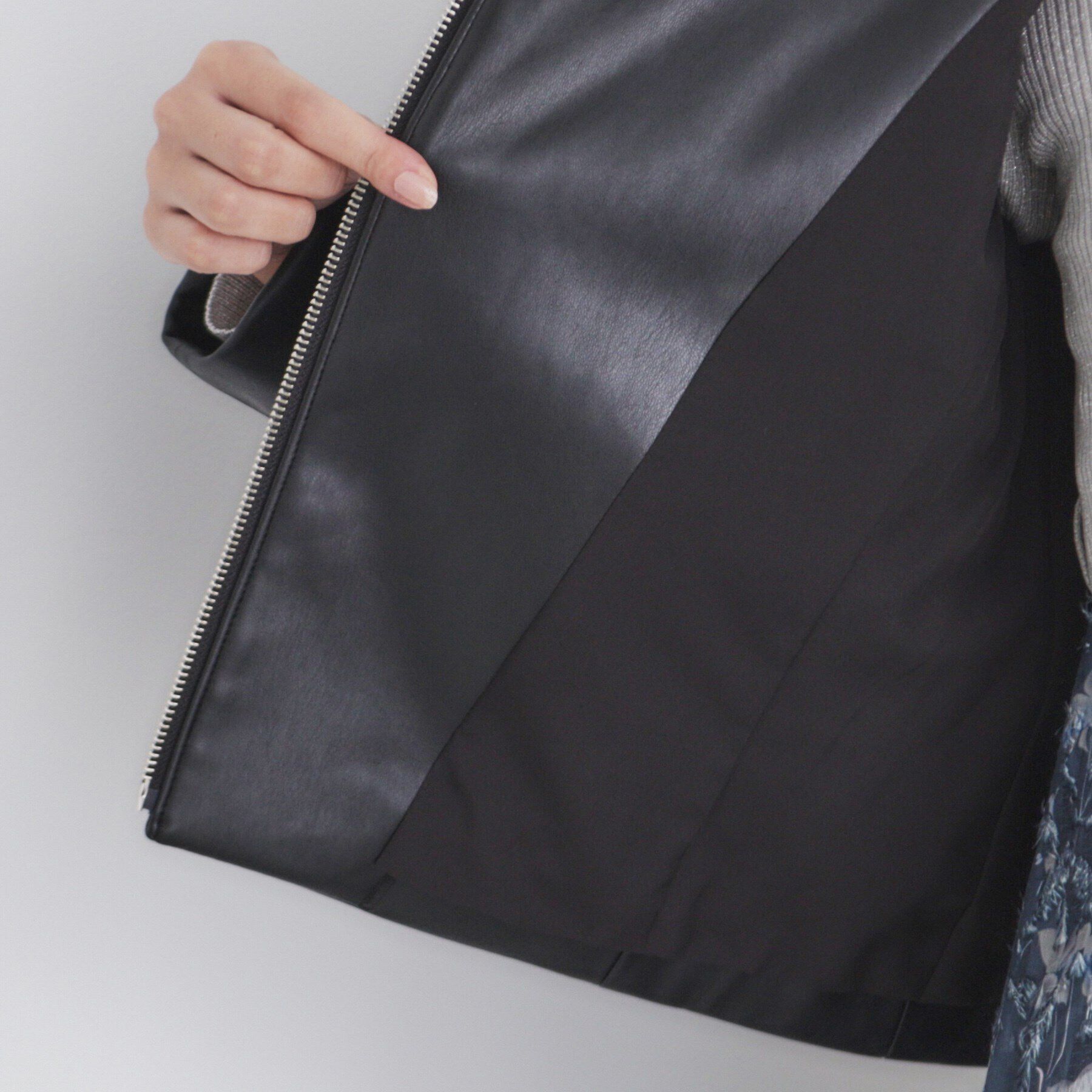 index「ストレッチライダースジャケット【洗える】」|ライダースジャケット|