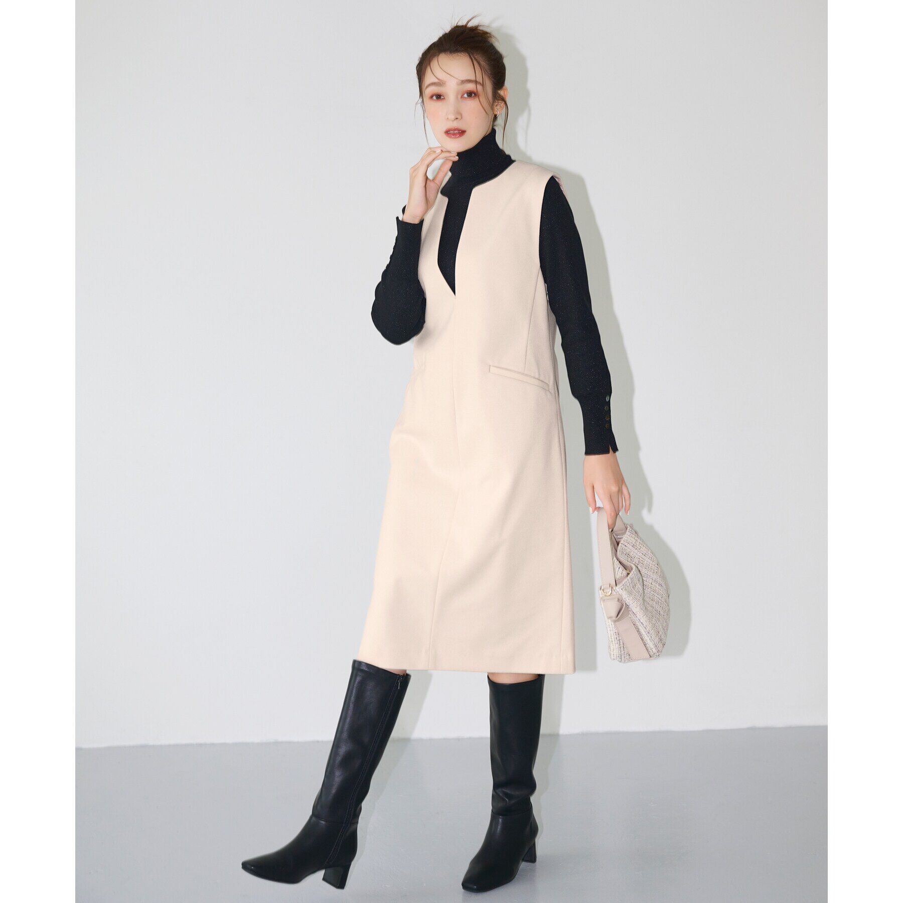 index「【2WAY】ショルダー付ツイードバッグ」|ショルダー・メッセンジャー|