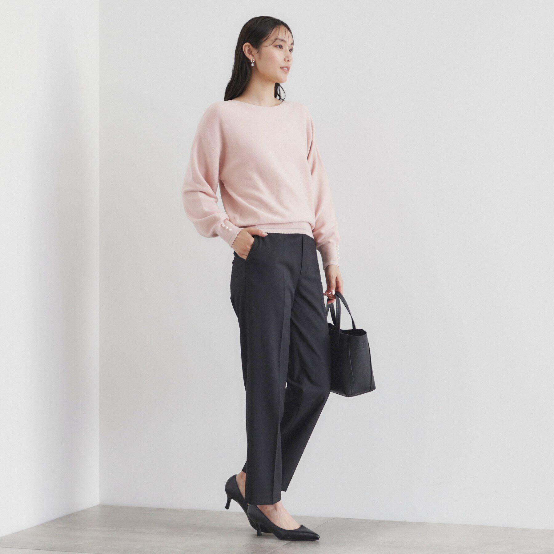 index「《6color/XS-LLsize》ボートネックドルマンニット【洗濯機洗い可】」|ニット・セーター|