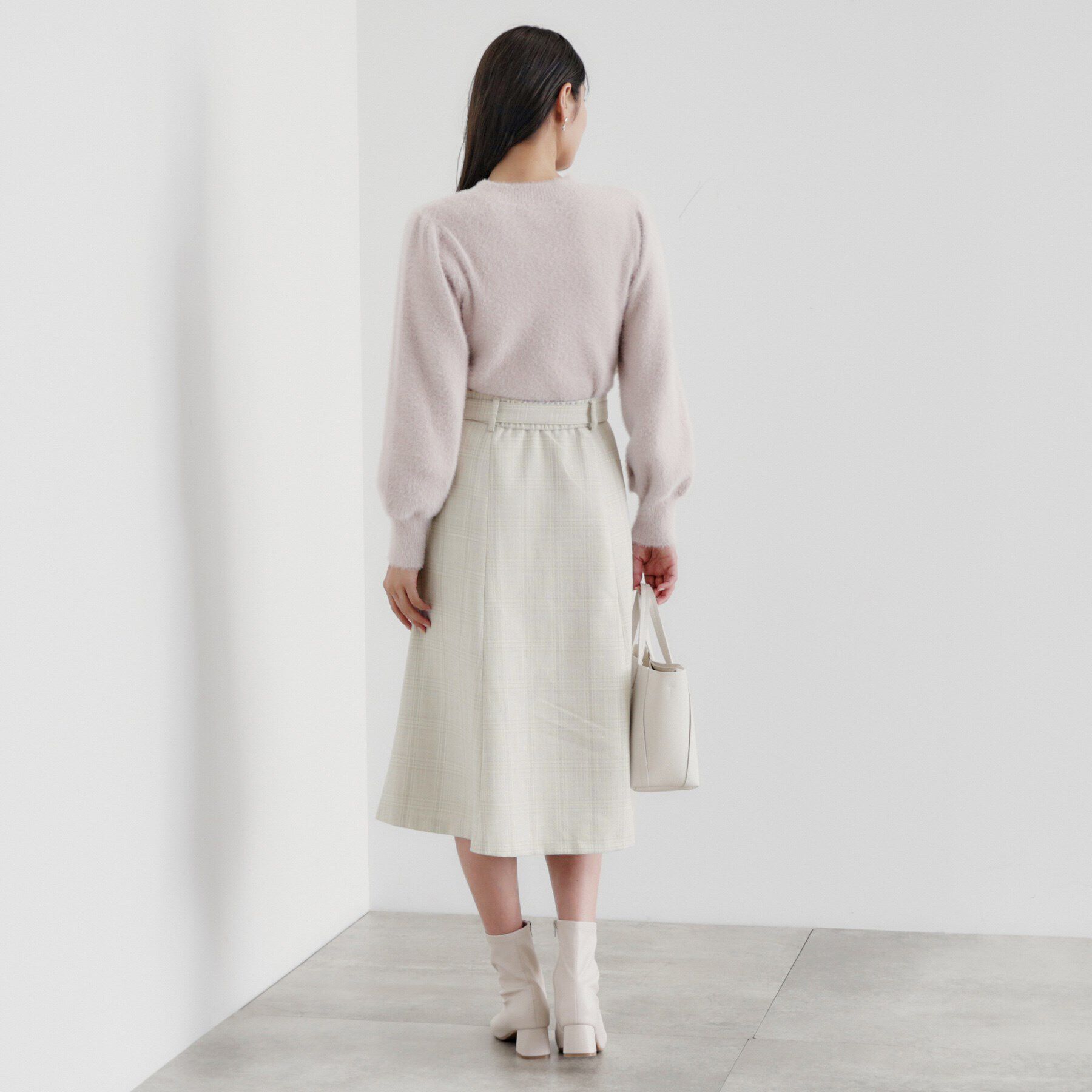 index「チェック柄マーメイドフレアスカート【洗濯機洗い可/イージーアイロン】」|スカート|