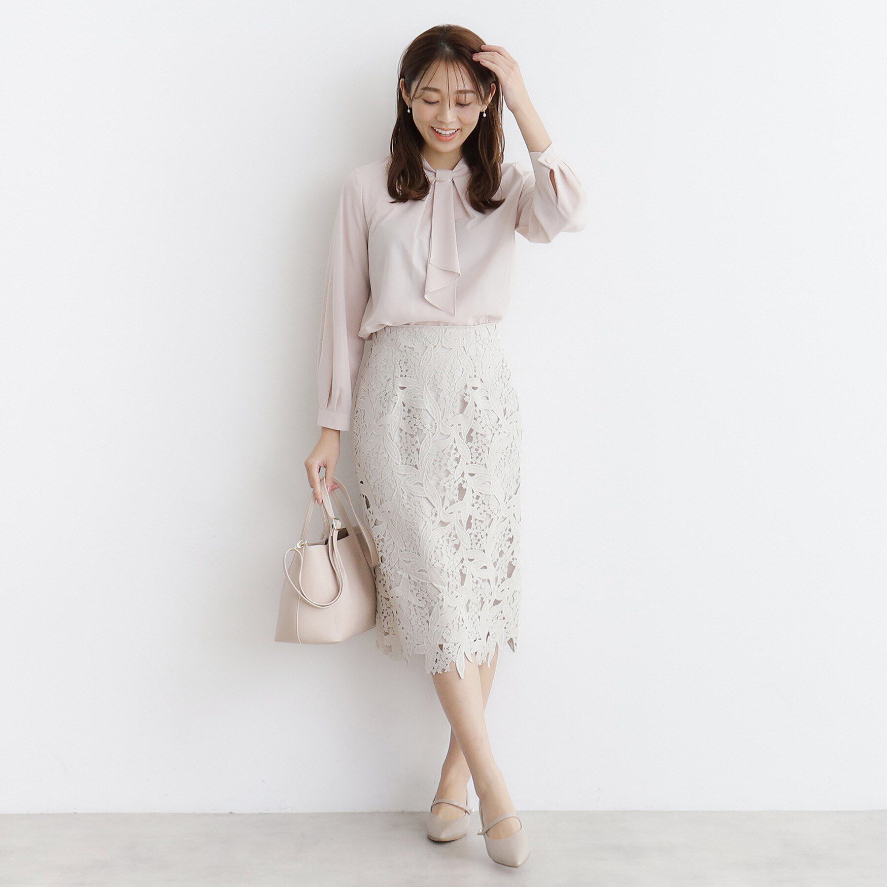 index「スズランレースタイトスカート【洗濯機洗い可】」|スカート|