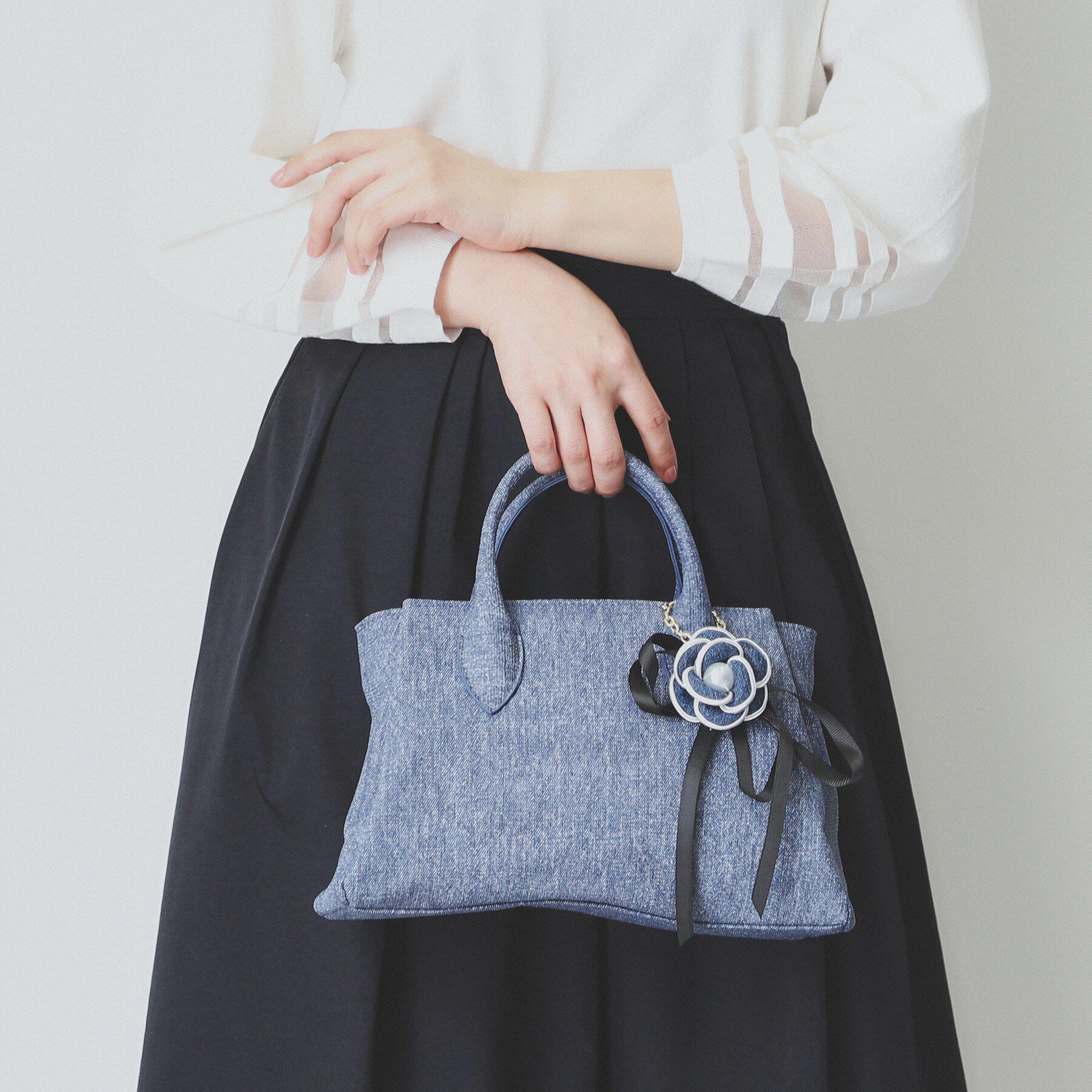 index「【2WAY】フラワーチャーム付きショルダー取外し可バッグ」|ショルダー・メッセンジャー|