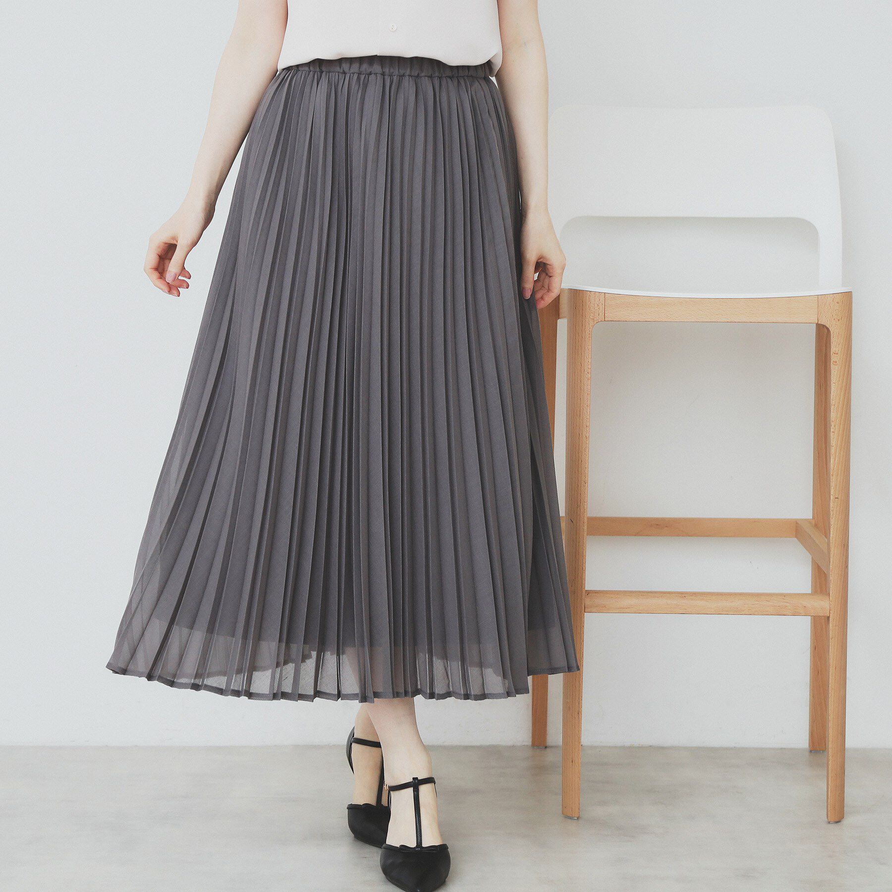 index「シアープリーツフレアスカート【洗濯機洗い可】」|スカート|