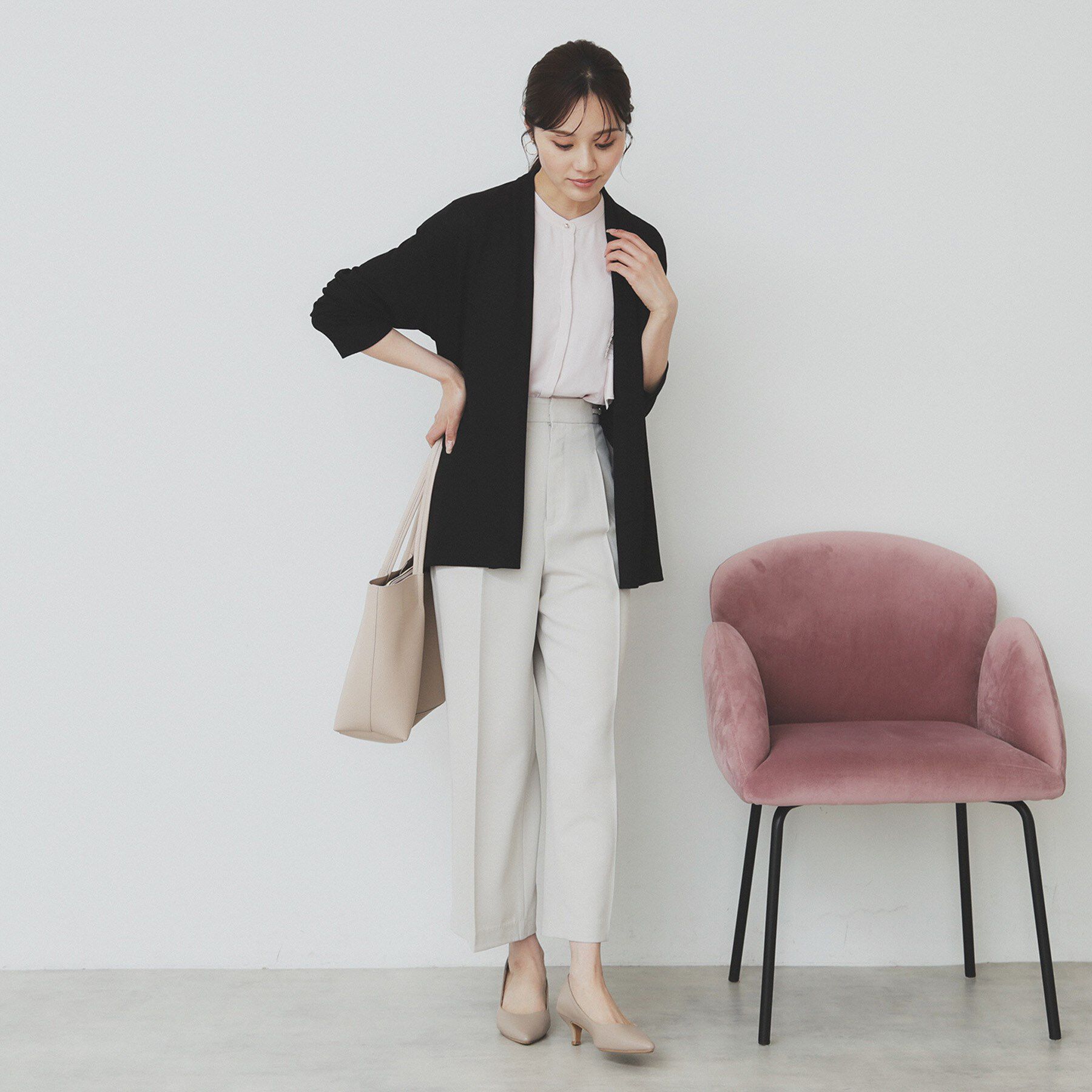 index「シアージャージミドル丈カーディガン【接触冷感/UVケア/洗濯機洗い可】」|カーディガン|