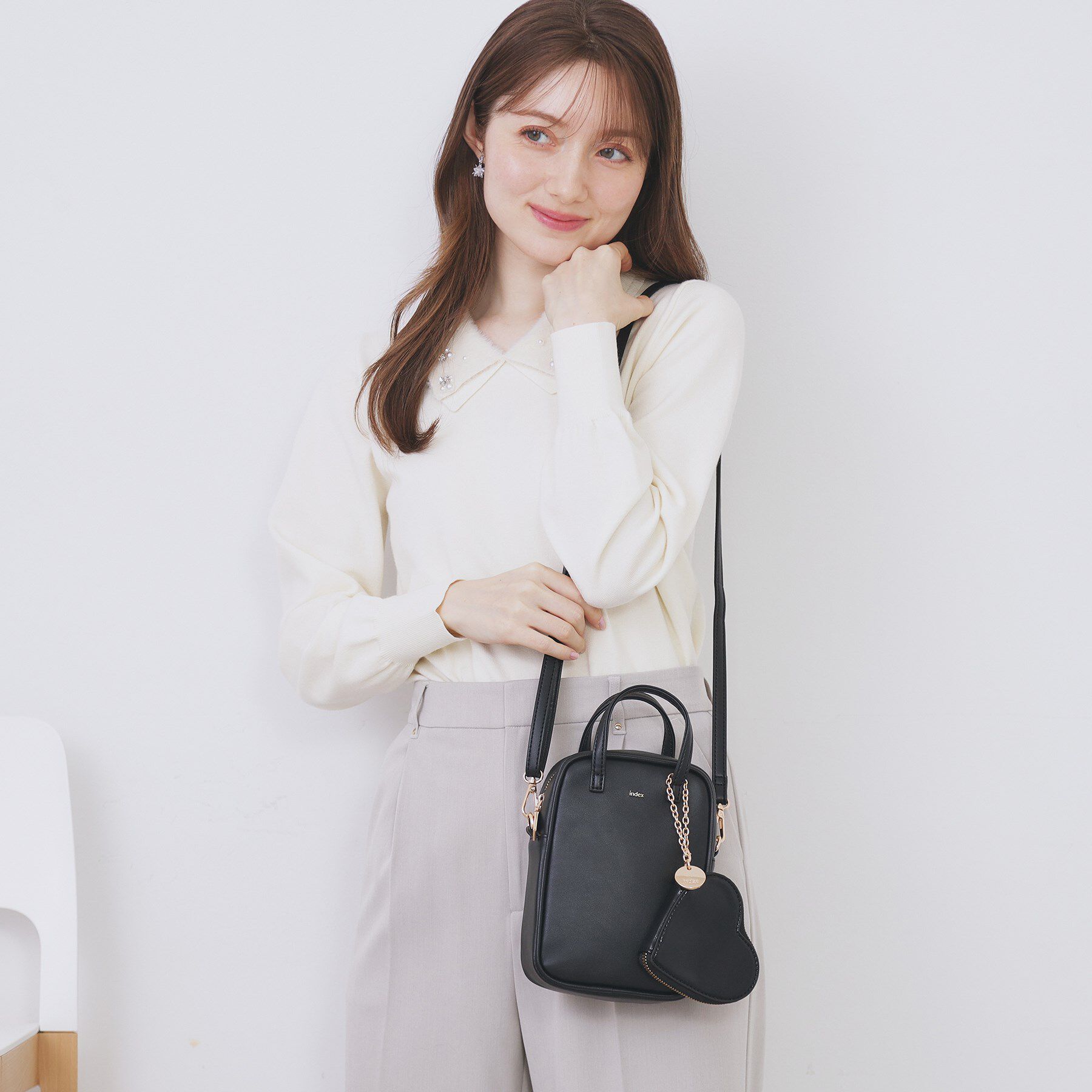 index「【2WAY】ハートポーチ付きミニショルダーバッグ」|ショルダー・メッセンジャー|