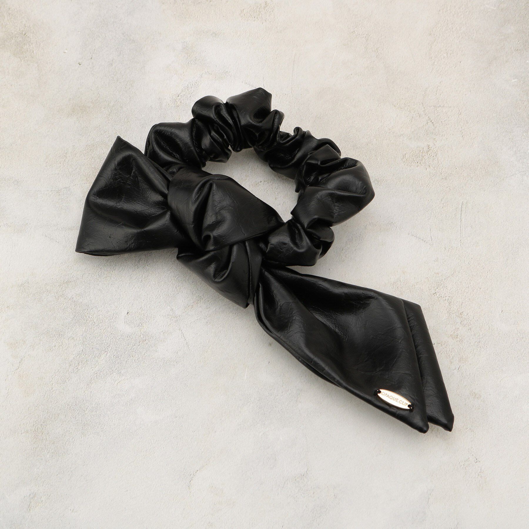 OPAQUE.CLIP「結び目リボンシュシュ」|その他|ブラック(019)