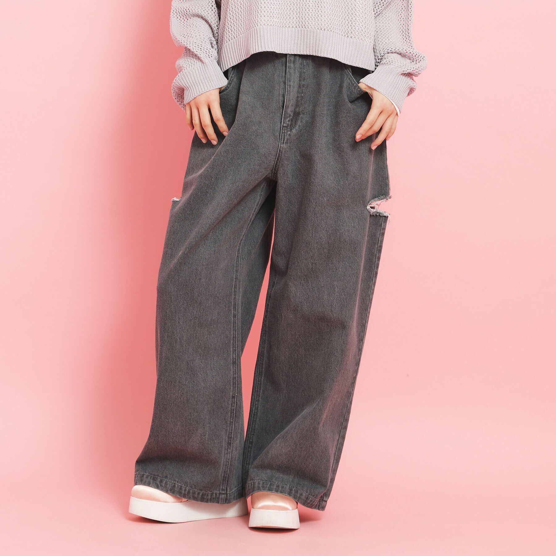 PINK-latte「サイドカットデニム」|その他|