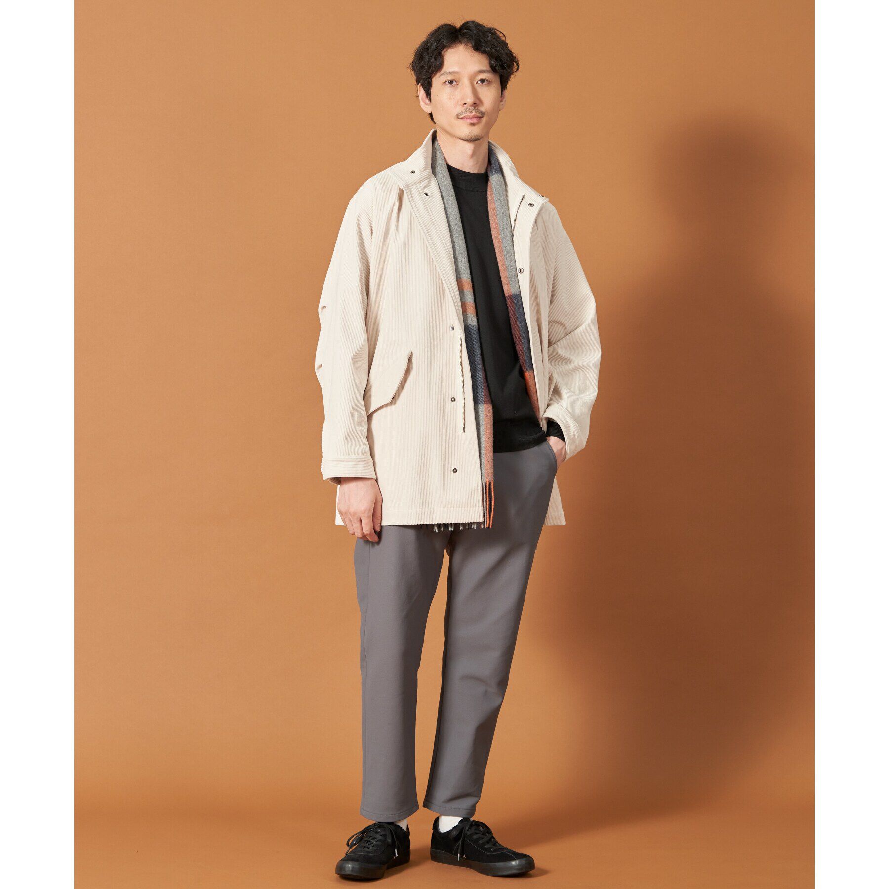 THE SHOP TK「TECUNE／テクウネ コーデュロイスタンドモッズコート【セットアップ可】」|ミリタリー・モッズコート|