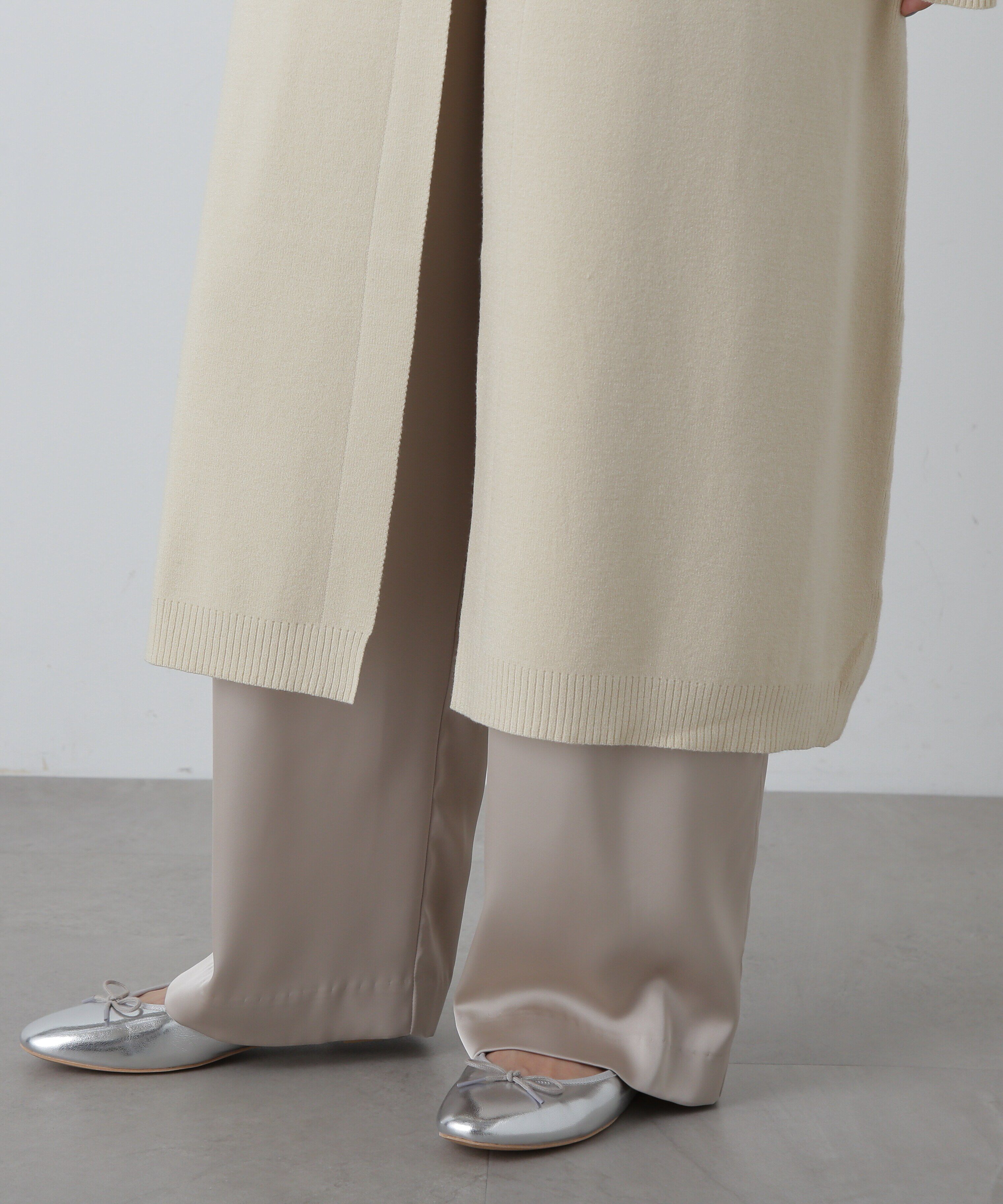  「フロントスリットニットワンピース」|ワンピース|