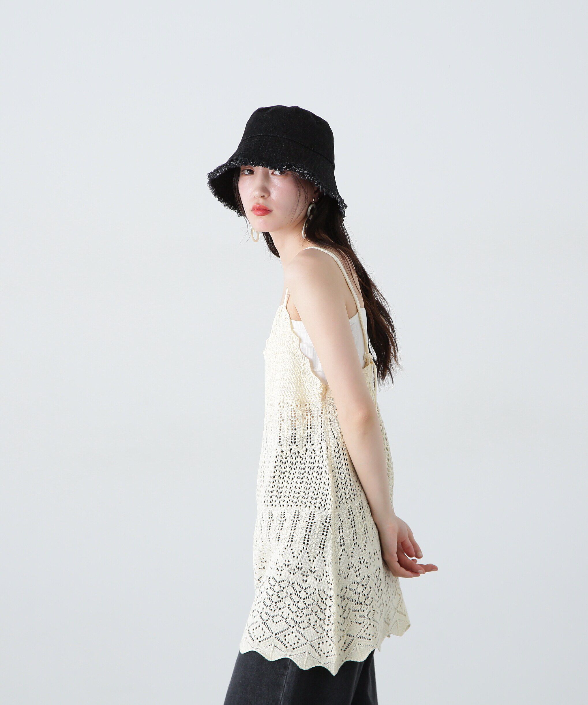  「カギアミ風ニットビスチェ」|ニット・セーター|