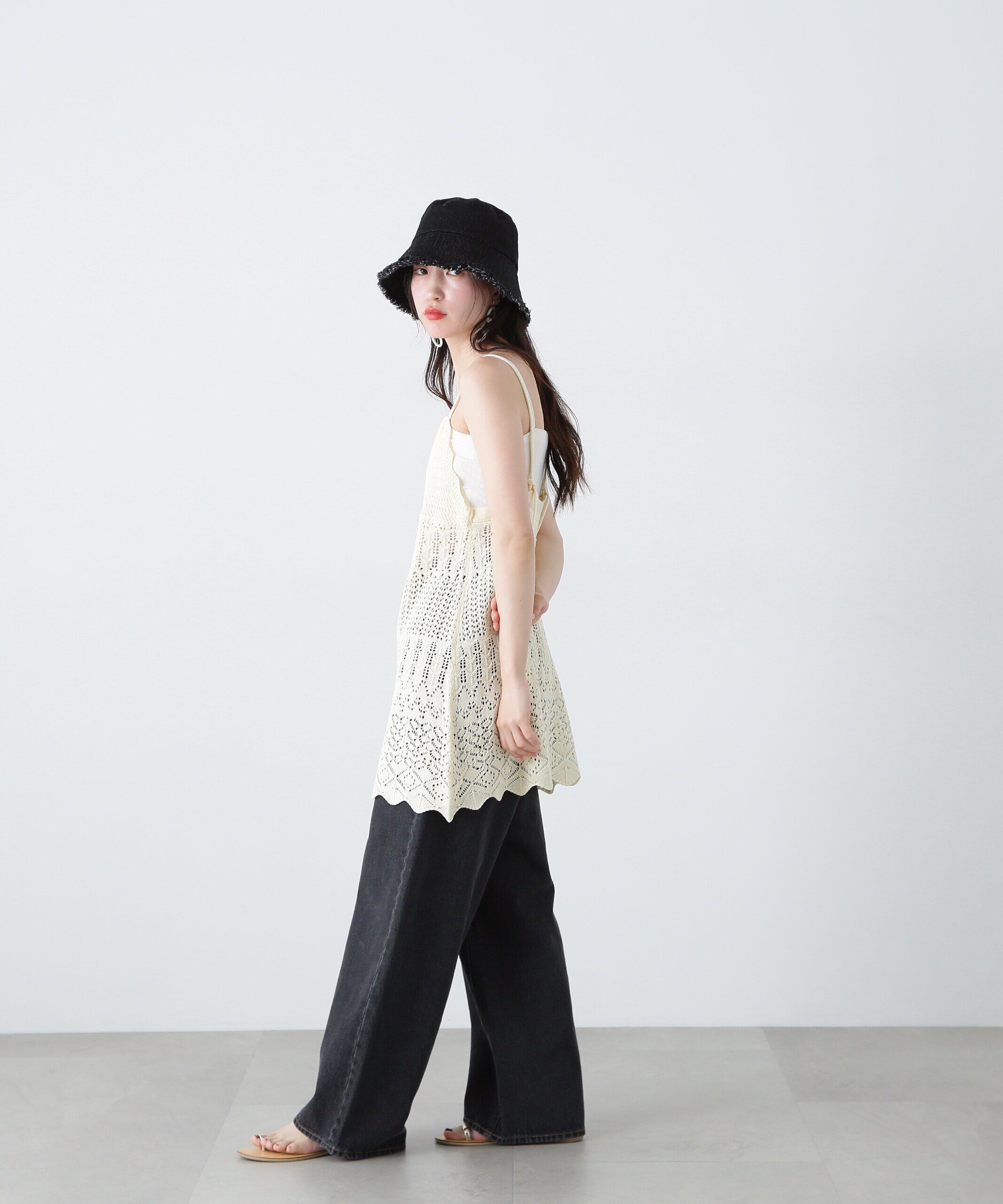  「カギアミ風ニットビスチェ」|ニット・セーター|