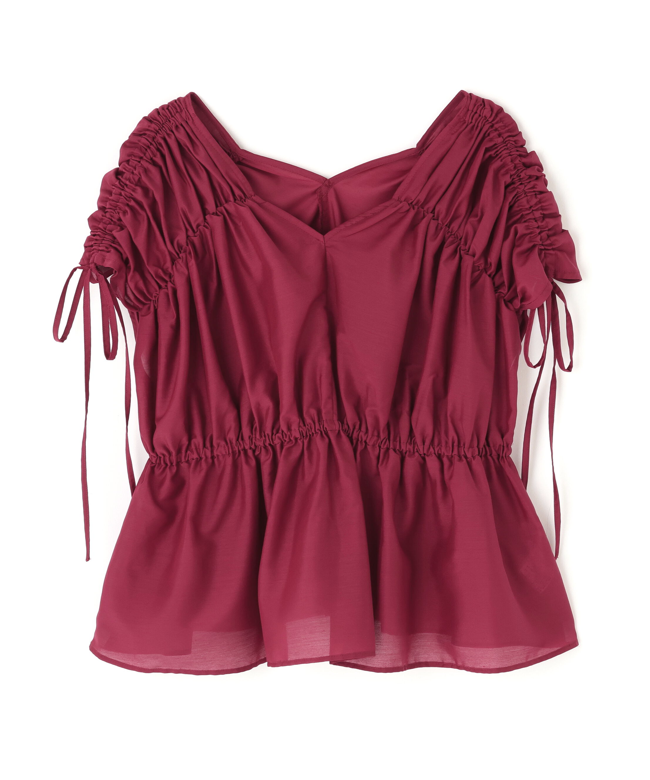  「シアードロストギャザーブラウス」|シャツ・ブラウス|