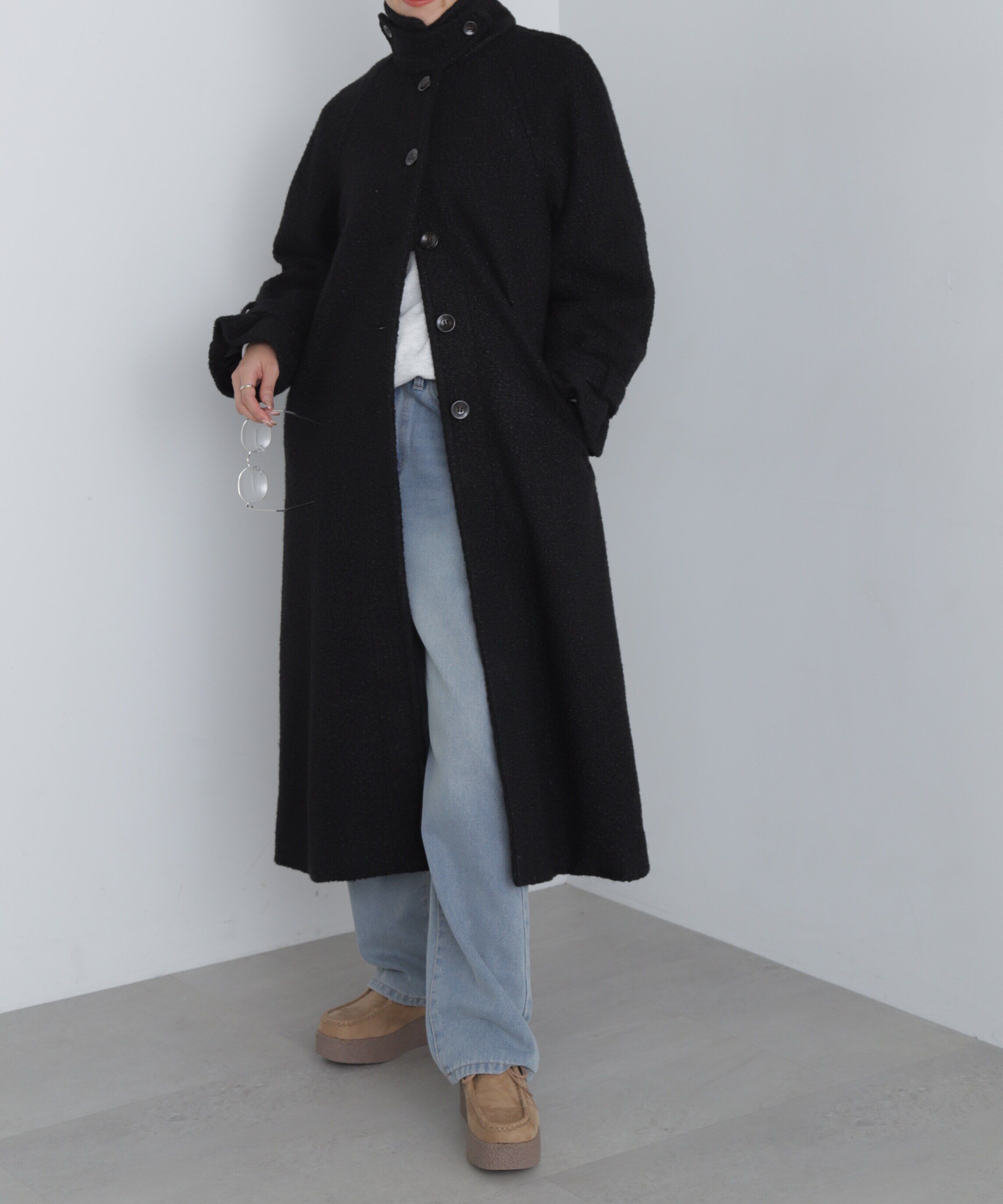  「2wayブークレステンカラーロングコート」|その他|