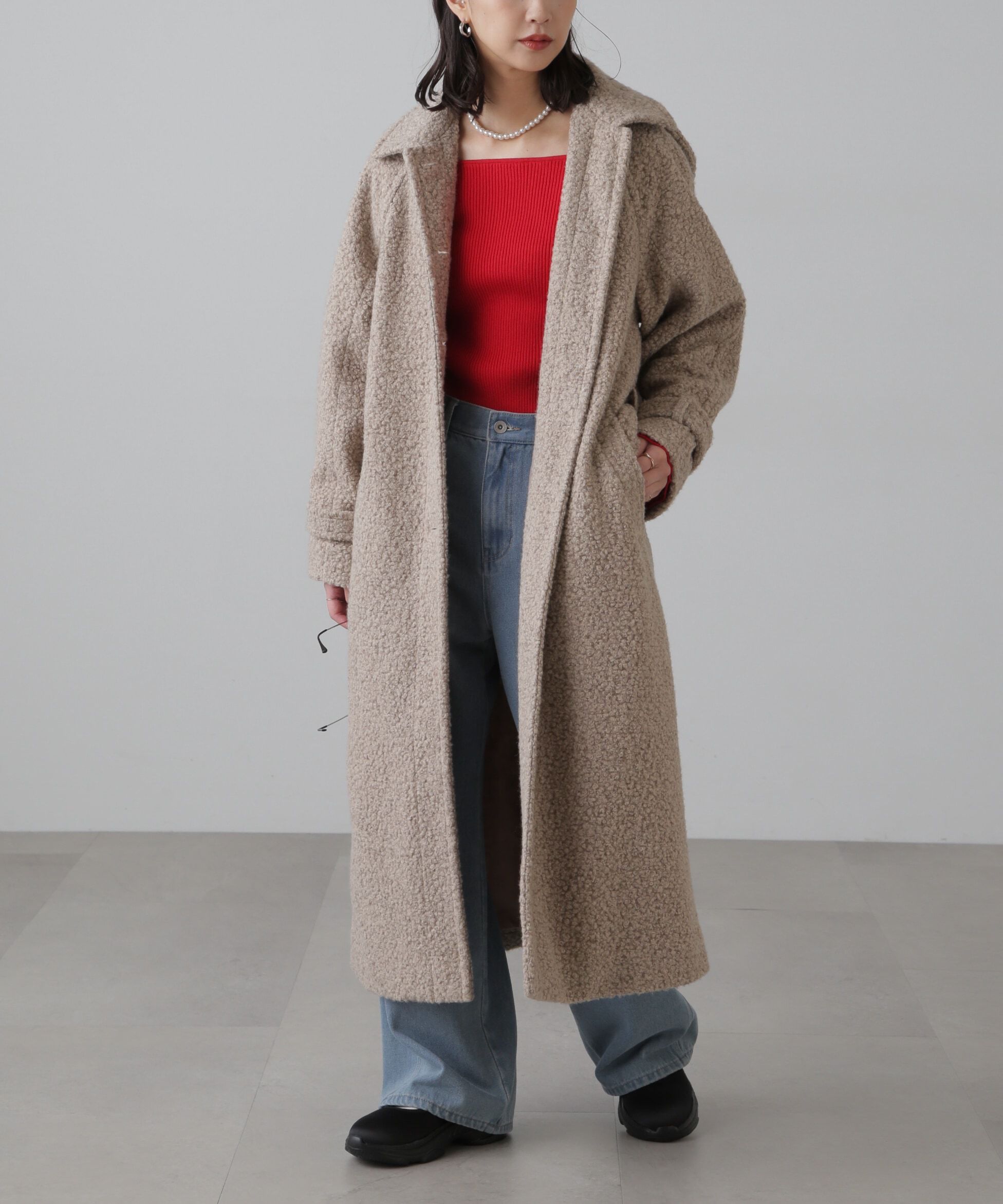  「2wayブークレステンカラーロングコート」|その他|